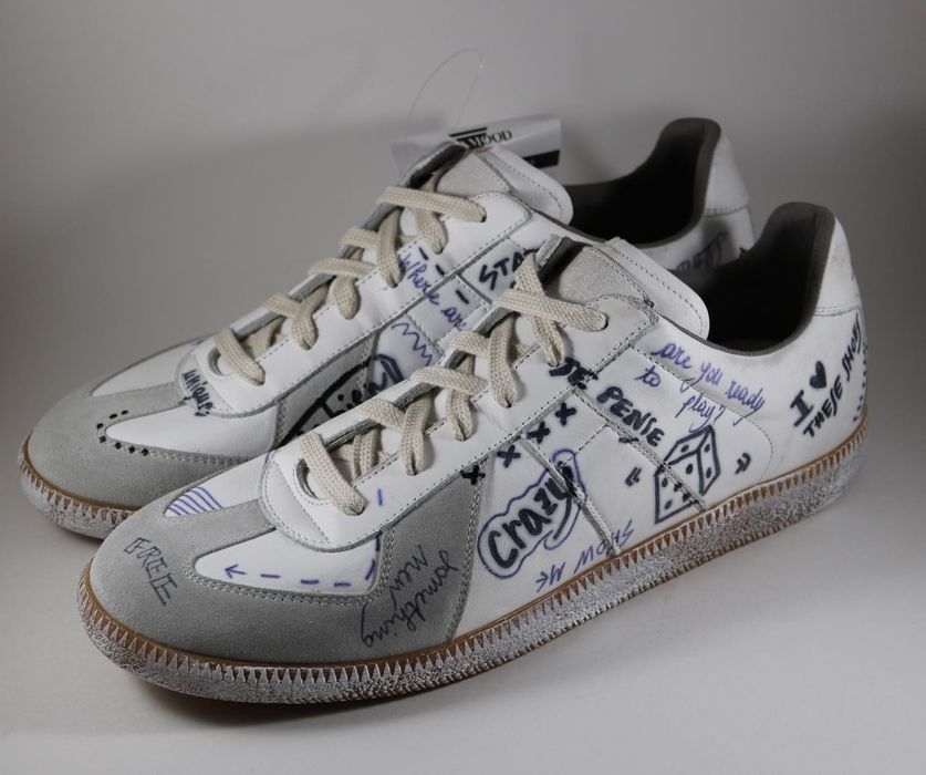 MARGIELA Graffiti boots 40