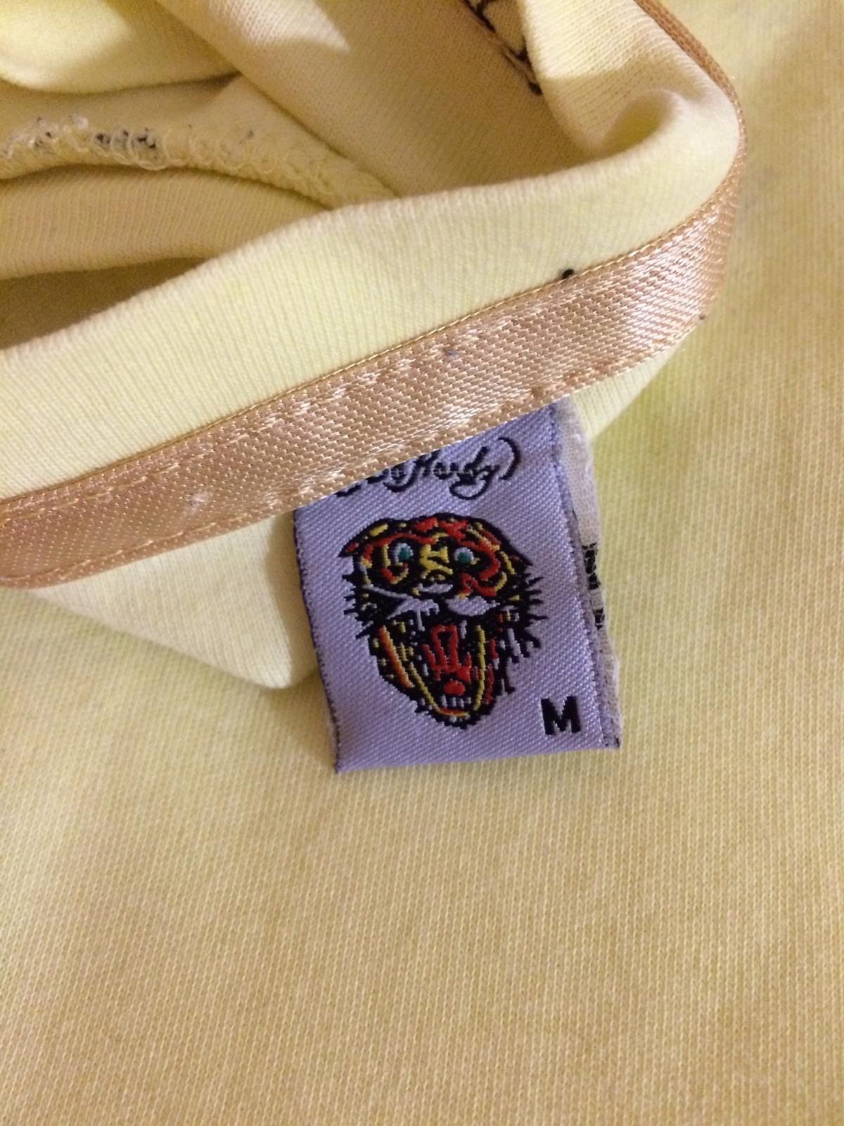 Christian Audigier Ed Hardy Punk Yellow T-Shirt Size US M / EU 48-50 / 2 - 3 Thumbnail