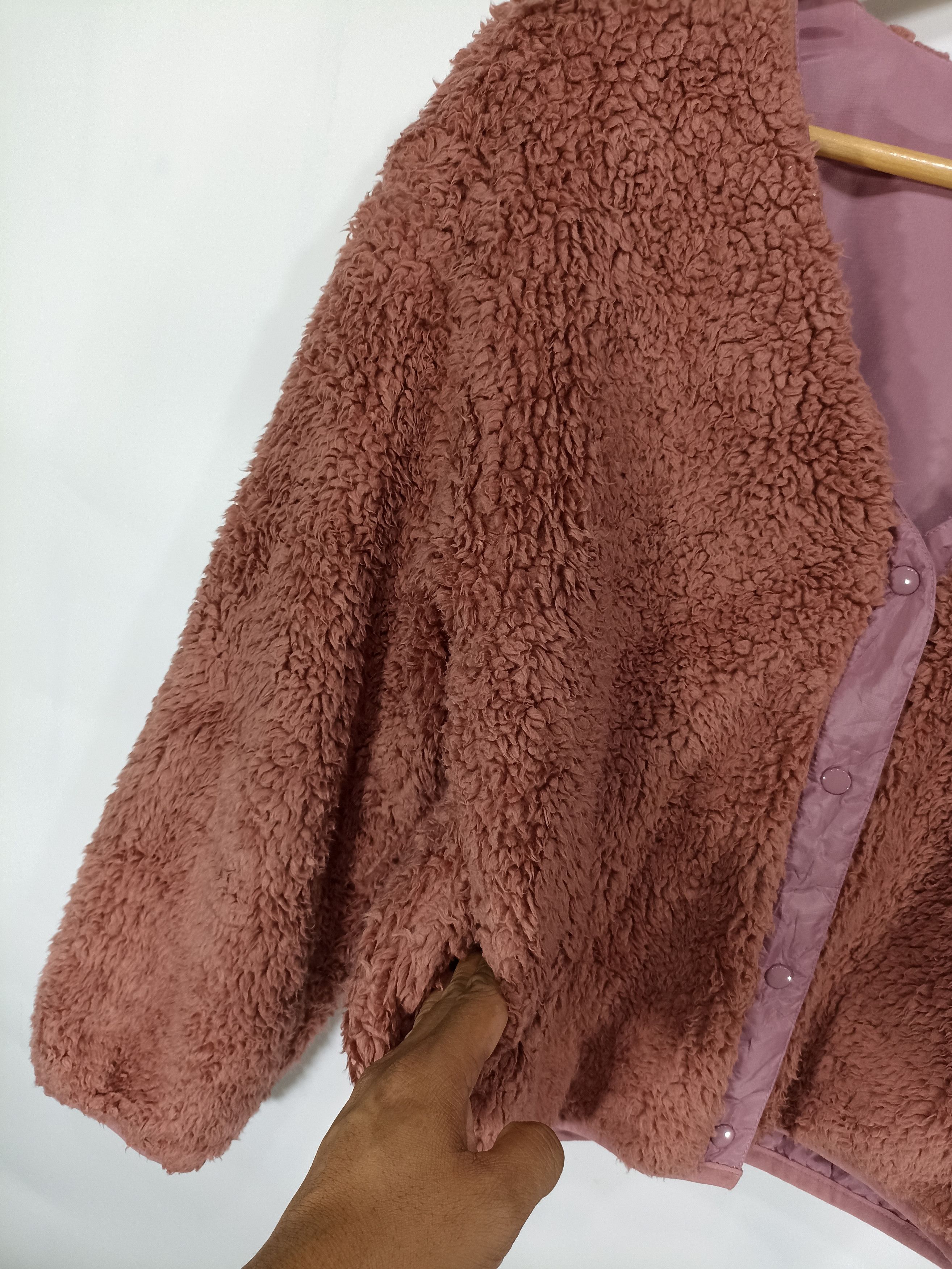 20471120 × Beauty Beast × Japanese Brand W Closet Reversible Cropped Pile Fleece Cardigan Jacket Size US S / EU 44-46 / 1 - 11 Thumbnail