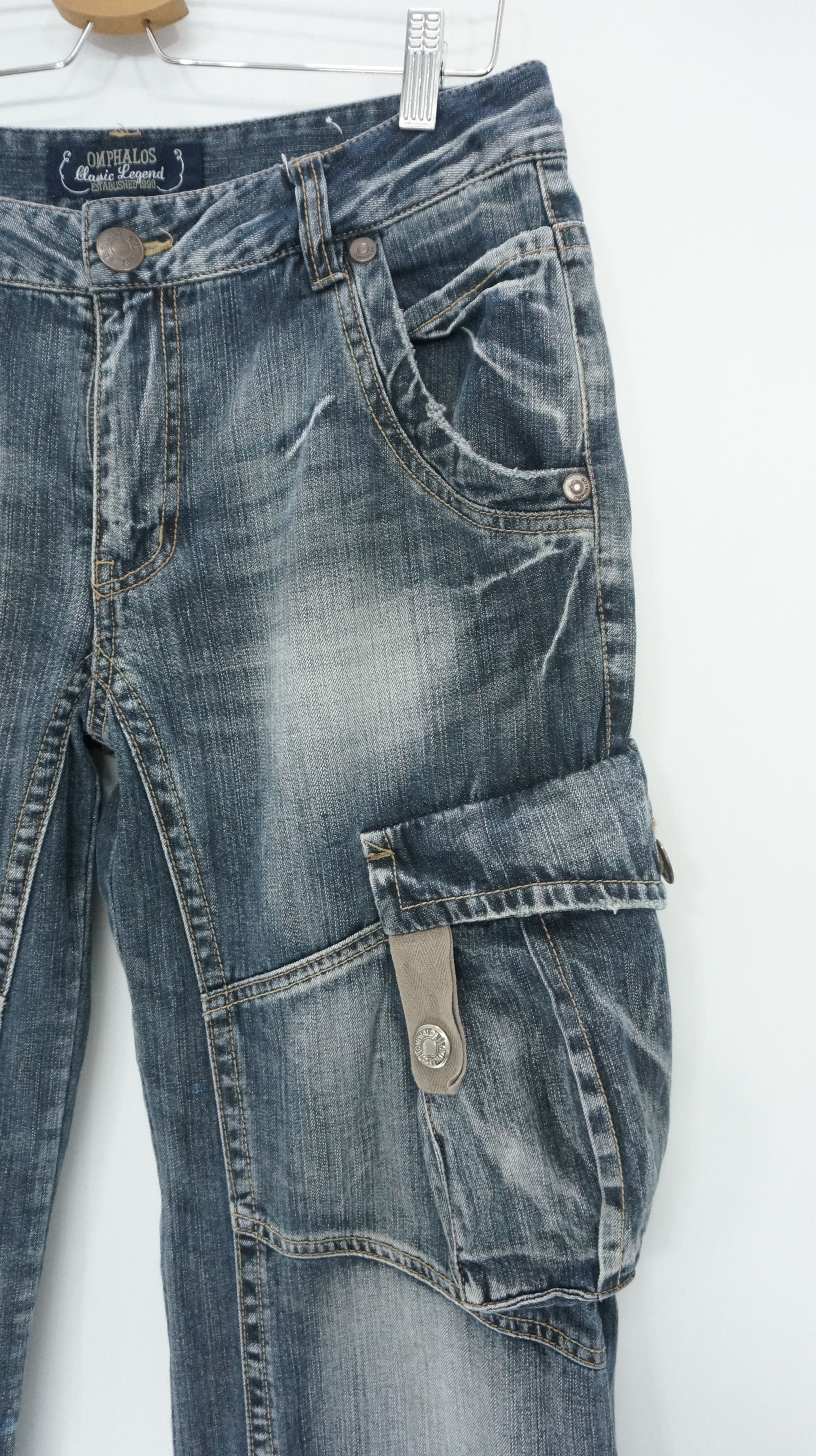 Japanese Brand Fie 🔥 Vintage OMPHALOS Japan Cargo Pants Size US 32 / EU 48 - 5 Thumbnail