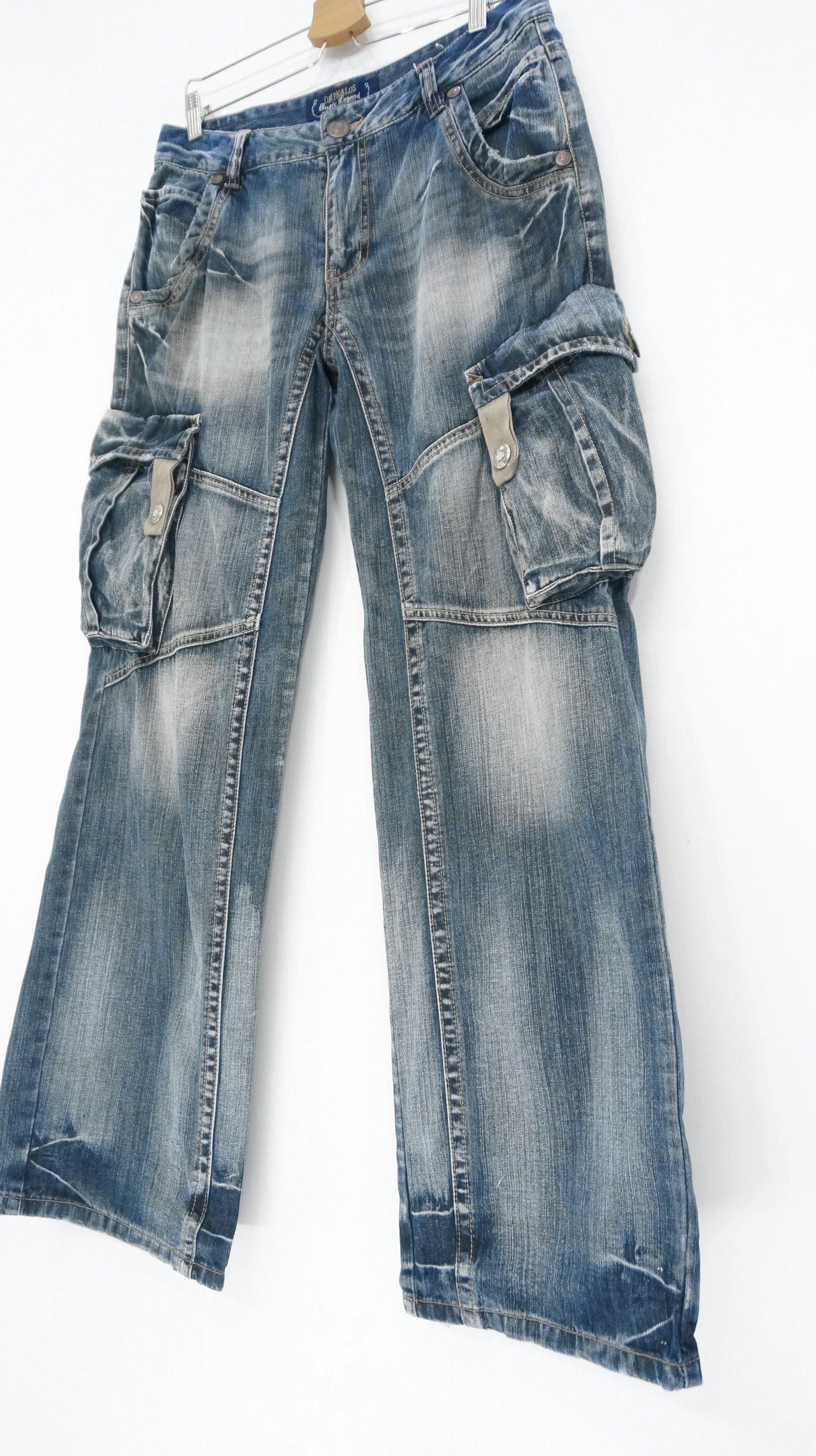 Japanese Brand Fie 🔥 Vintage OMPHALOS Japan Cargo Pants Size US 32 / EU 48 - 2 Thumbnail