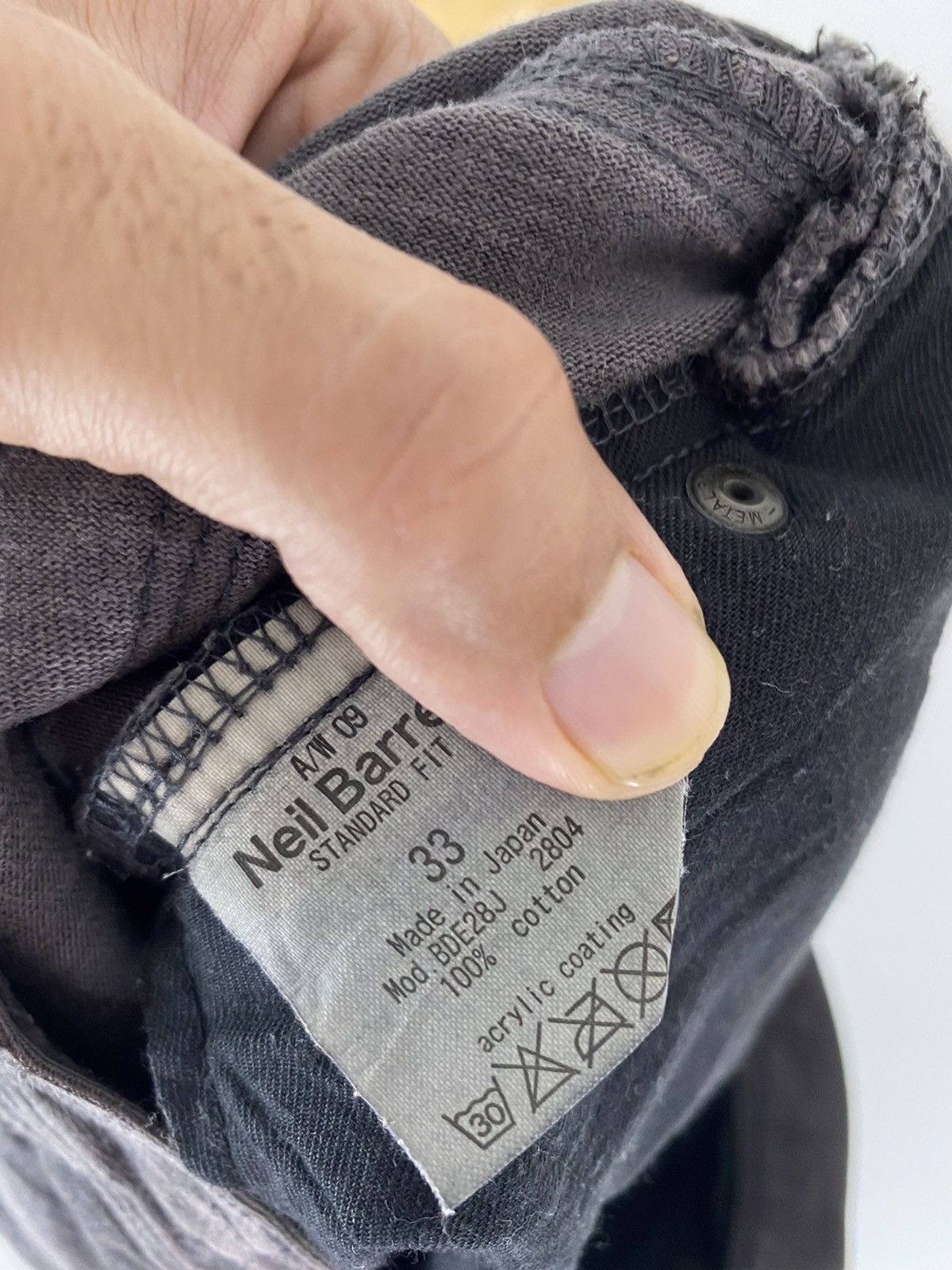 Designer × Neil Barrett Rare design Neil Barret denim black jeans Size US 33 - 14 Thumbnail