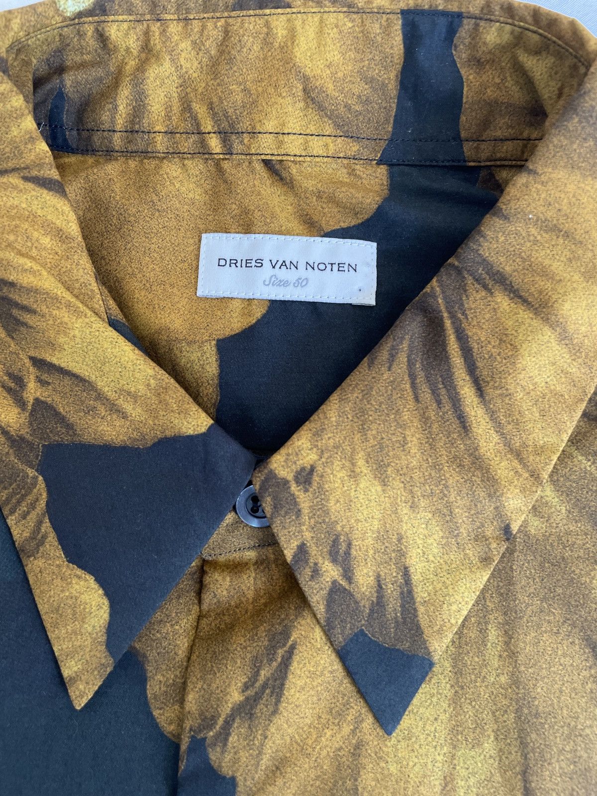 Dries Van Noten S/S 20 ‘Hibiscus Flower’ Print Cotton Shirt Size US M / EU 48-50 / 2 - 3 Thumbnail