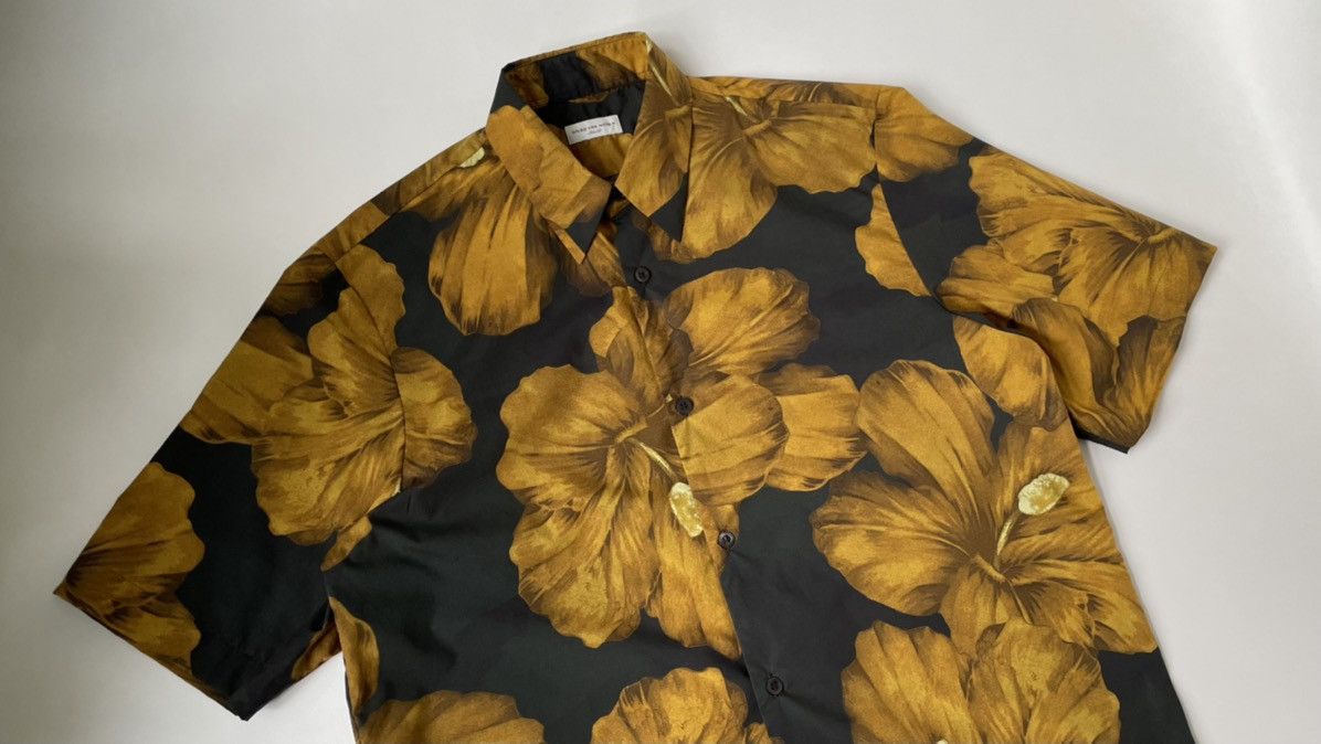 Dries Van Noten S/S 20 Hibiscus Print Shirt Size US M / EU 48-50 / 2 - 4 Thumbnail