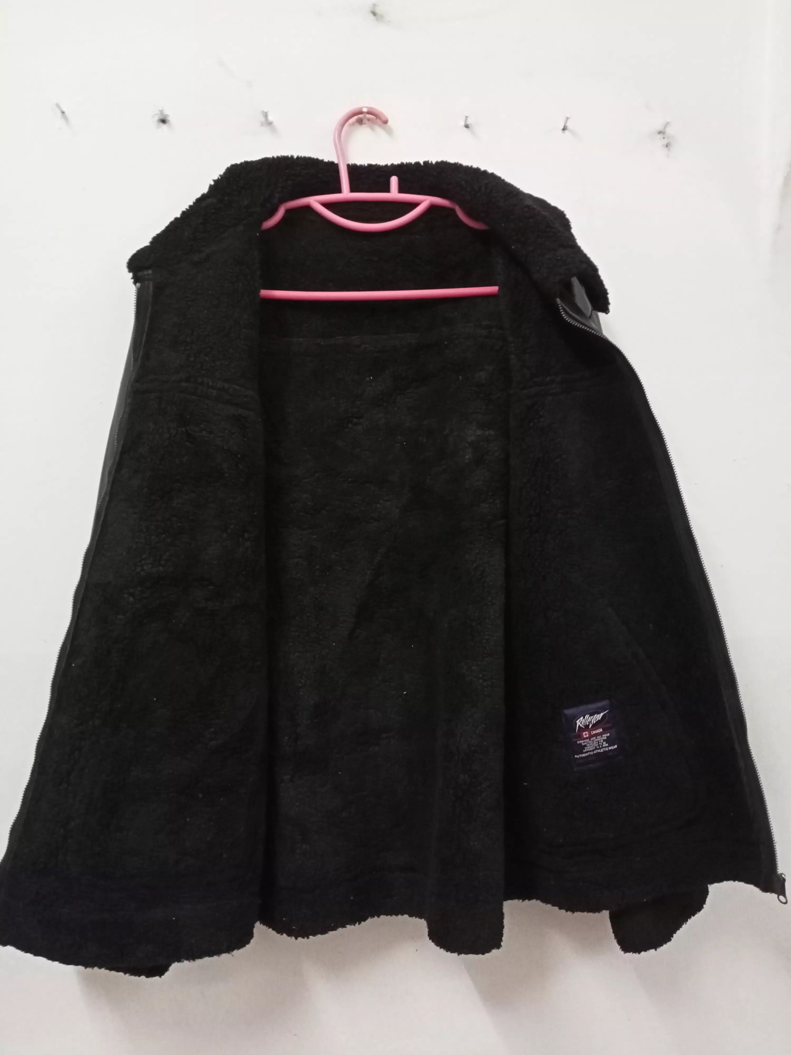 Other Vintage ROLLERGEAR Black Leather Sherpa Jacket Size US M / EU 48-50 / 2 - 3 Thumbnail