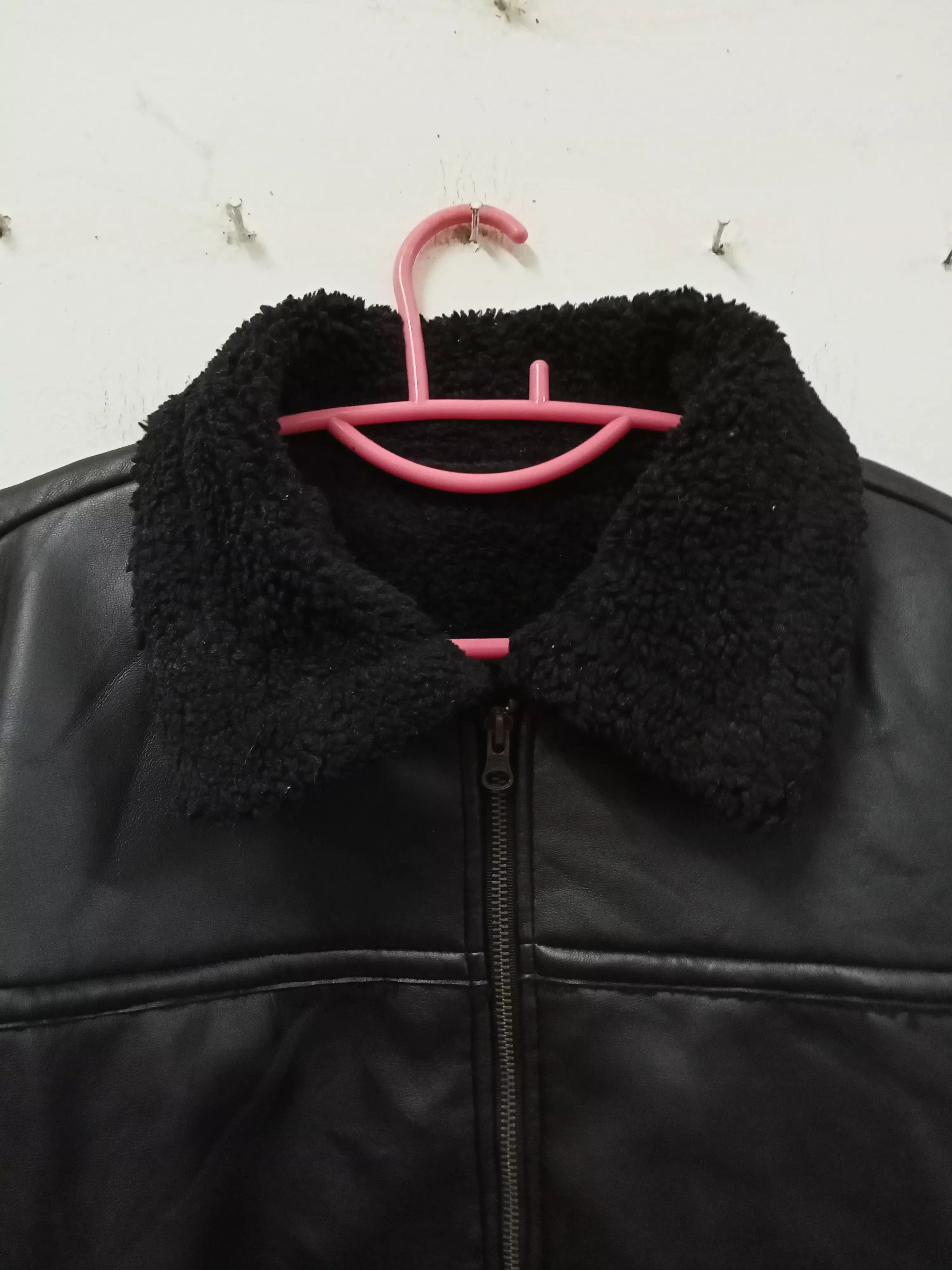 Other Vintage ROLLERGEAR Black Leather Sherpa Jacket Size US M / EU 48-50 / 2 - 4 Thumbnail