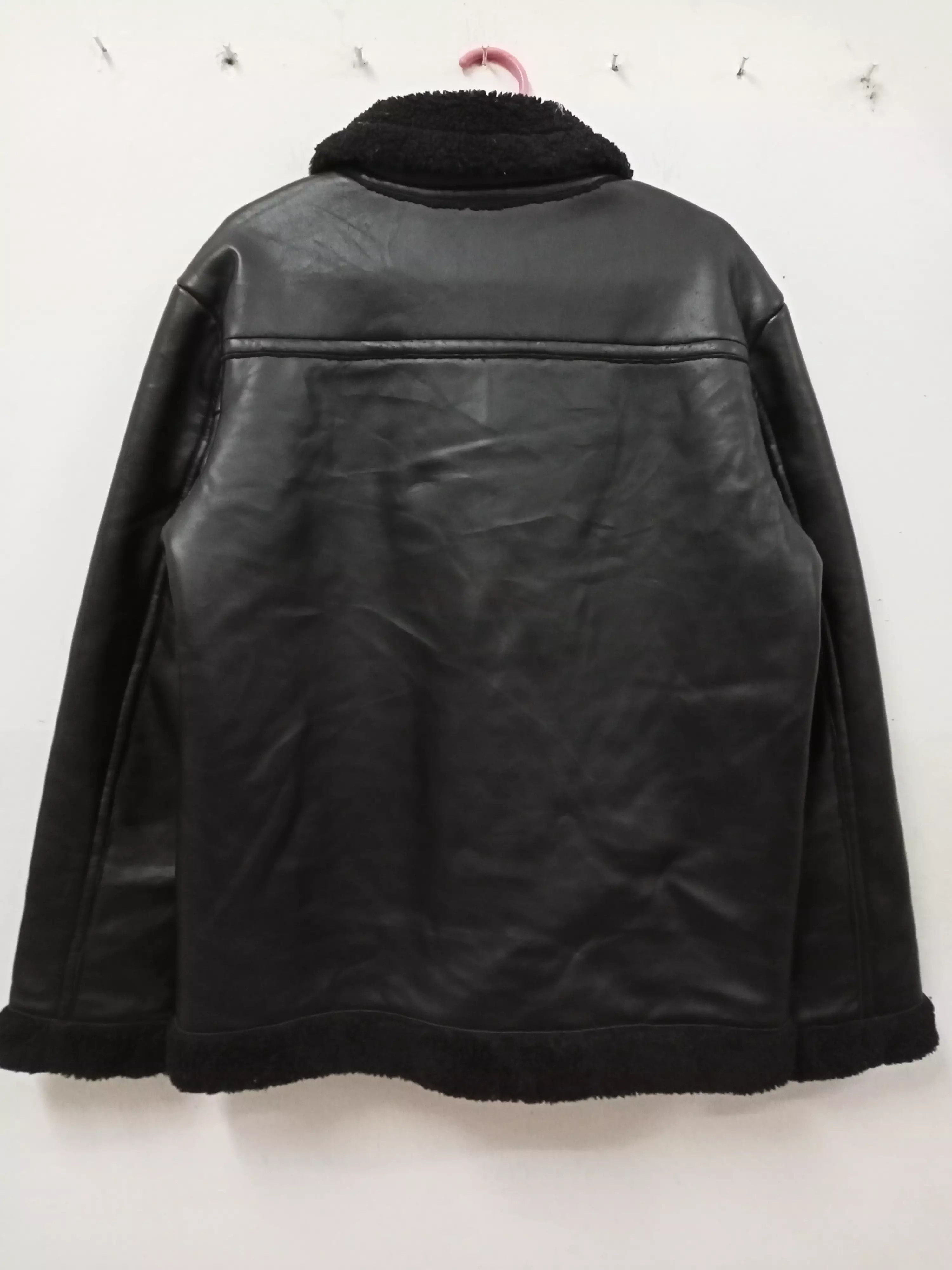 Other Vintage ROLLERGEAR Black Leather Sherpa Jacket Size US M / EU 48-50 / 2 - 2 Thumbnail