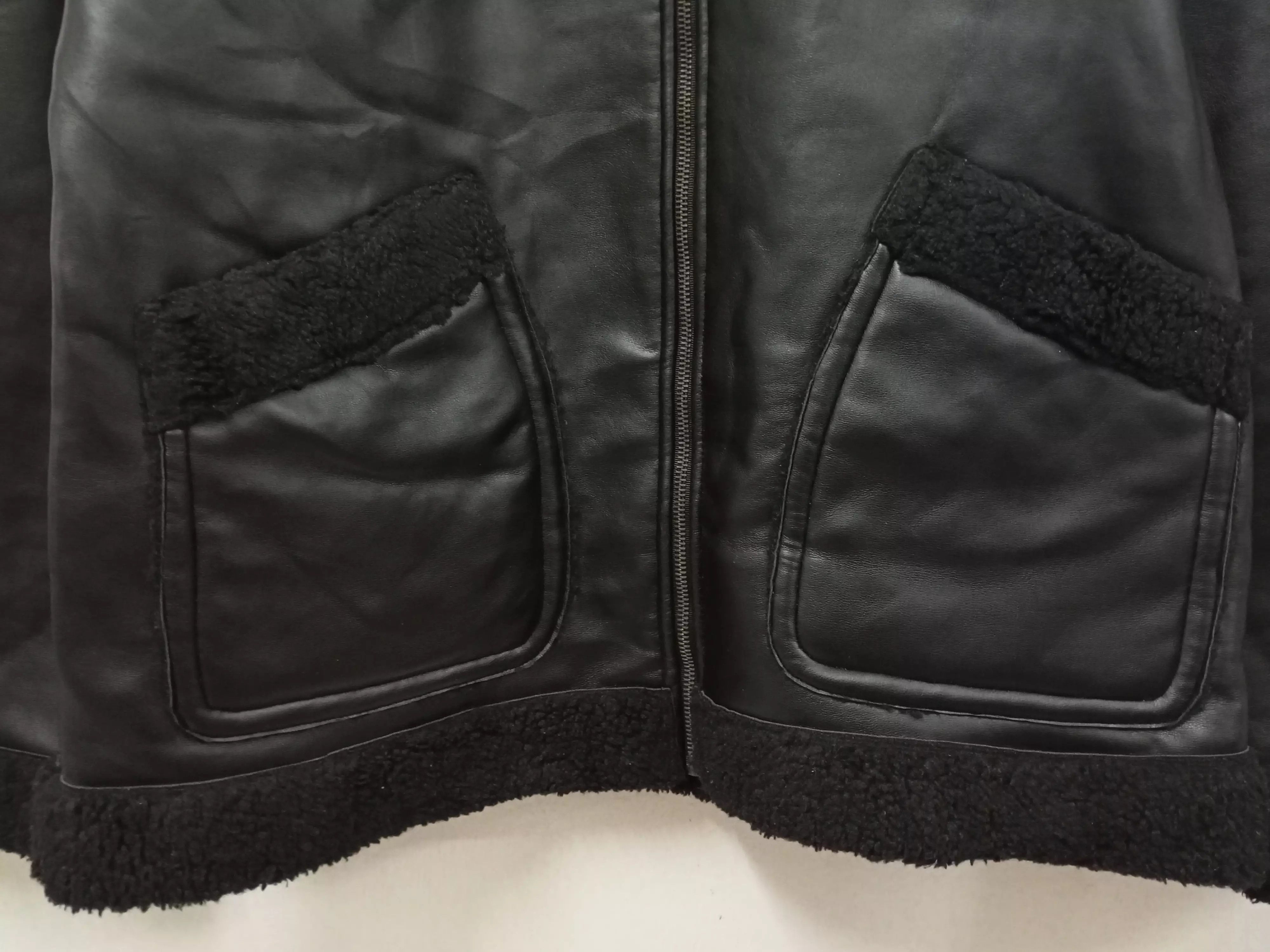 Other Vintage ROLLERGEAR Black Leather Sherpa Jacket Size US M / EU 48-50 / 2 - 5 Thumbnail
