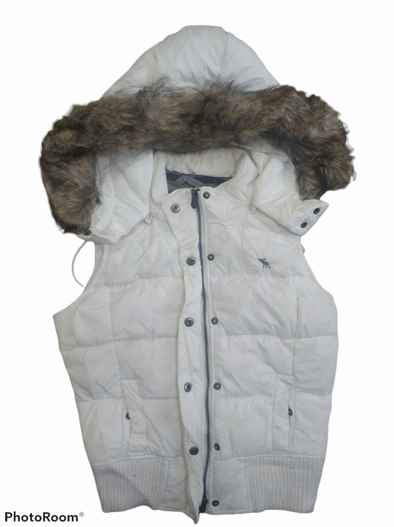 Abercrombie & Fitch 🔥Abercrombie Vest Fishtail Puffer Jacket Size XS / US 0-2 / IT 36-38 - 2 Thumbnail