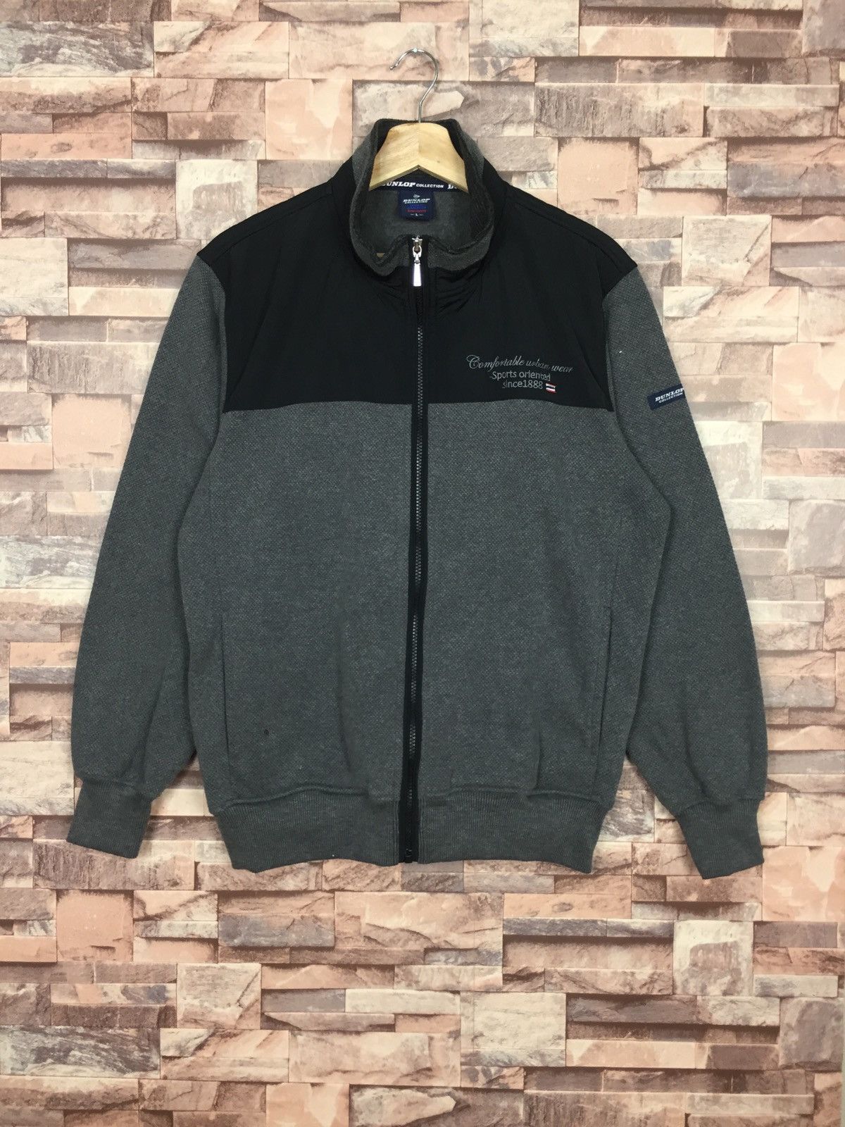 Dunlop Dunlop since 1888 zipper up sweater Size US L / EU 52-54 / 3 - 1 Thumbnail