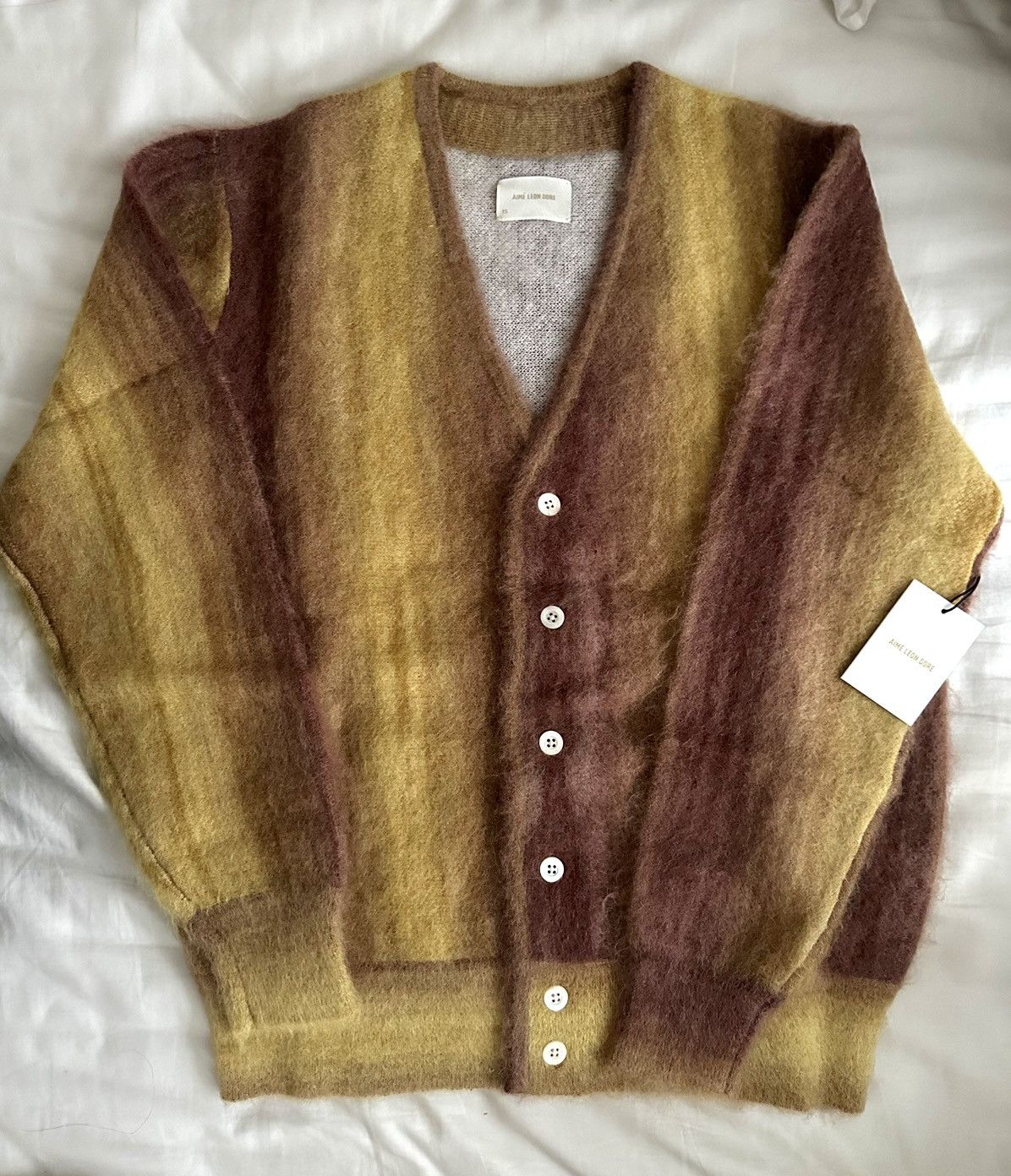 激安販促 Aime Leon Dore Ombré Mohair Cardigan - トップス