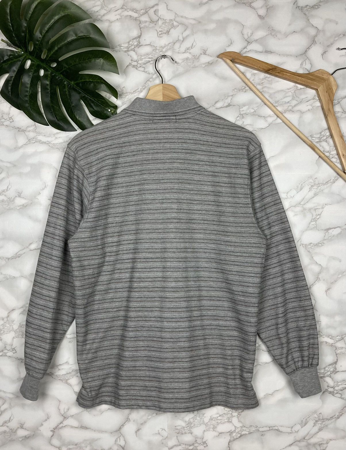 Gianni Valentino Gianni Valentino Collar Long Sleeve Tee #50-4 Size US M / EU 48-50 / 2 - 2 Thumbnail