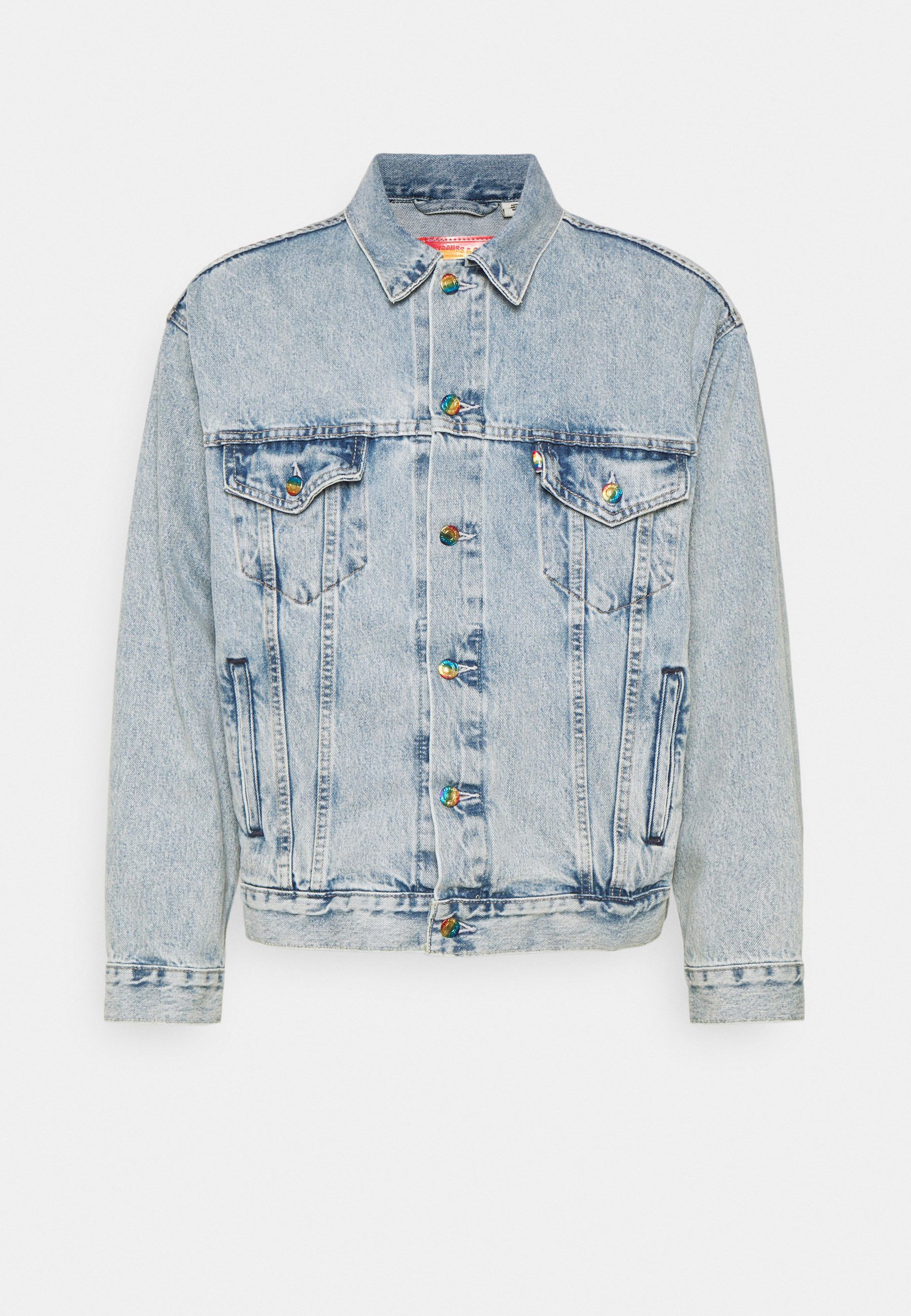 Levi's 🌈Print liberation capsule denim trucker jacket Size US M / EU 48-50 / 2 - 5 Thumbnail