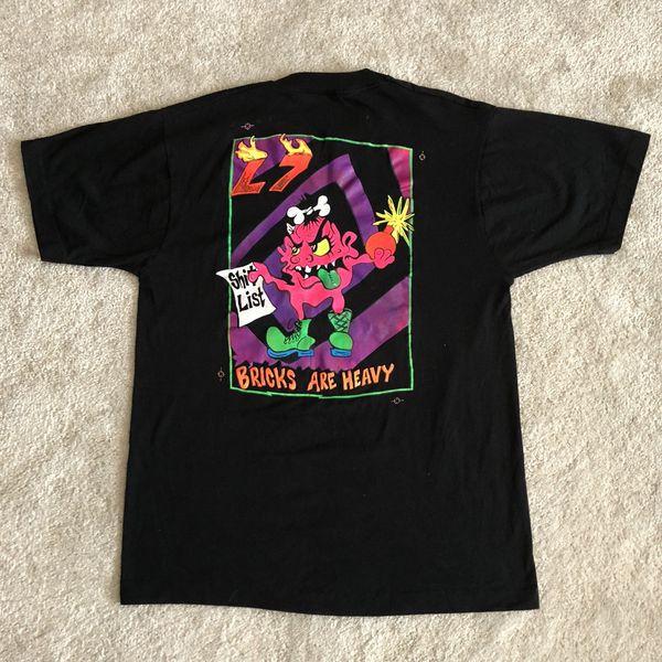 Vintage 1992 L7 Hands Bricks Are Heavy Punk Rock Tee Shirt | Grailed