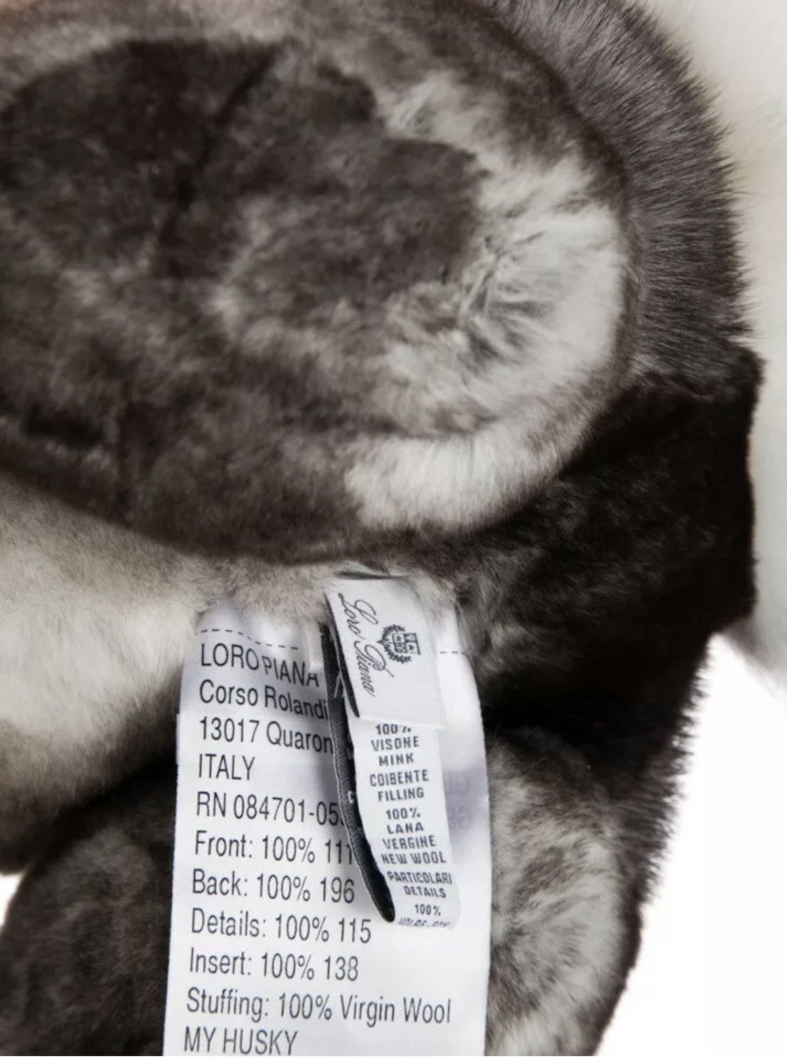 Loro Piana Loro Piana Fur Plush “ My Husky” NIB Size ONE SIZE - 4 Thumbnail