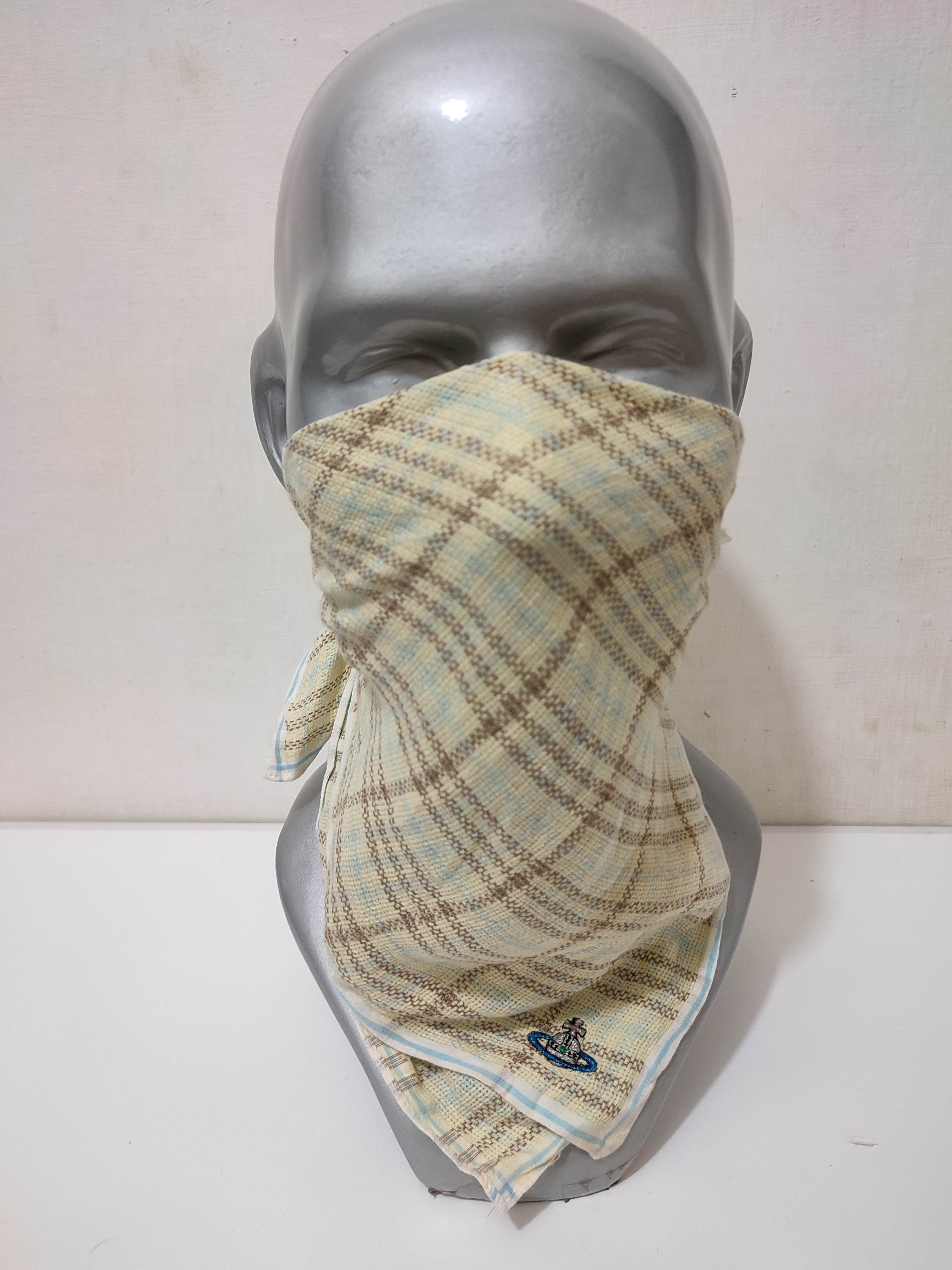 Vivienne Westwood Vivienne Westwood Embroidery Orb Logo Handkerchief Masked Size ONE SIZE - 6 Thumbnail