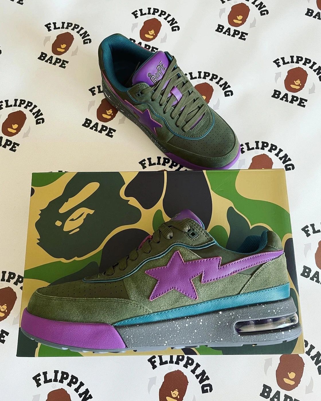 Bape BAPE ROAD STA #2 Size US 7 / EU 40 - 2 Thumbnail