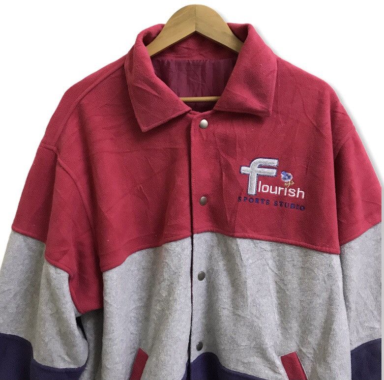 Japanese Brand Vintage 90s Flourish sport studio multicolour big logo. Size US XL / EU 56 / 4 - 6 Thumbnail