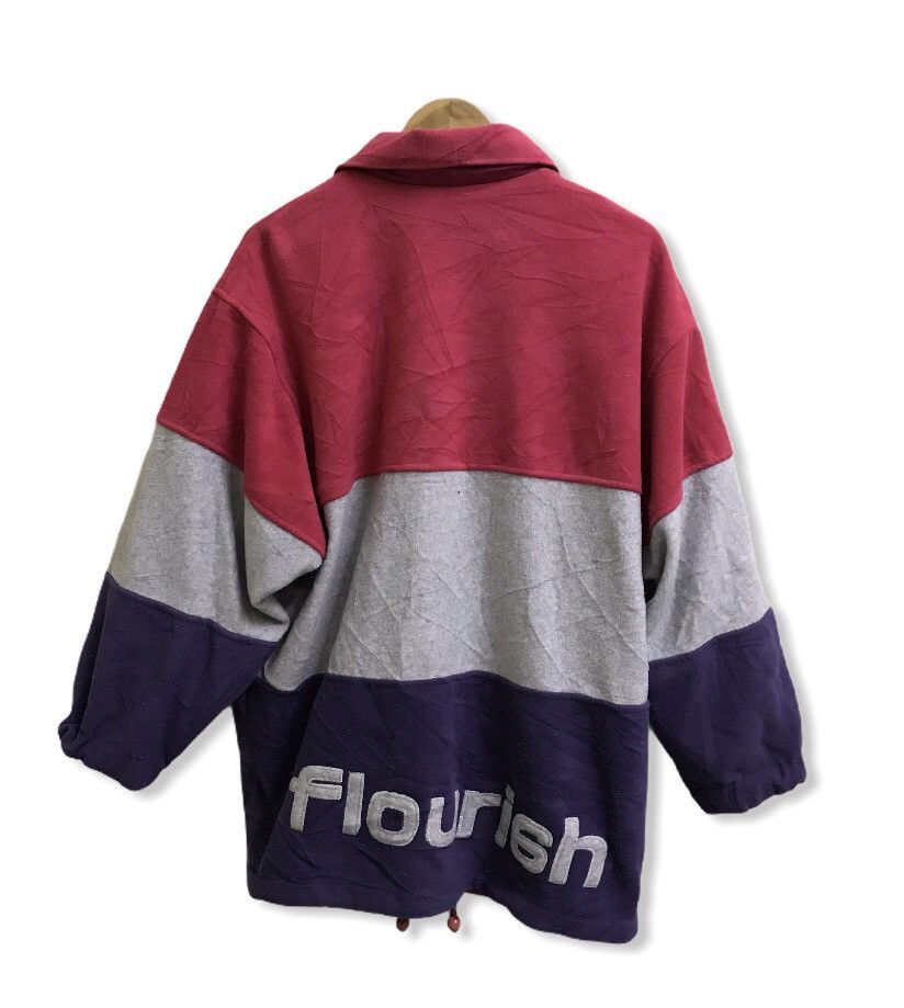 Japanese Brand Vintage 90s Flourish sport studio multicolour big logo. Size US XL / EU 56 / 4 - 1 Thumbnail