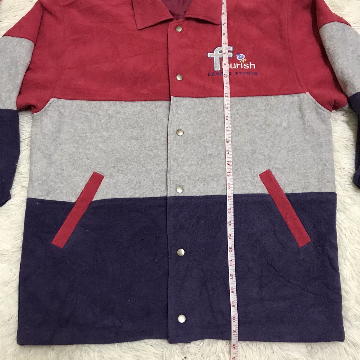 Japanese Brand Vintage 90s Flourish sport studio multicolour big logo. Size US XL / EU 56 / 4 - 12 Thumbnail