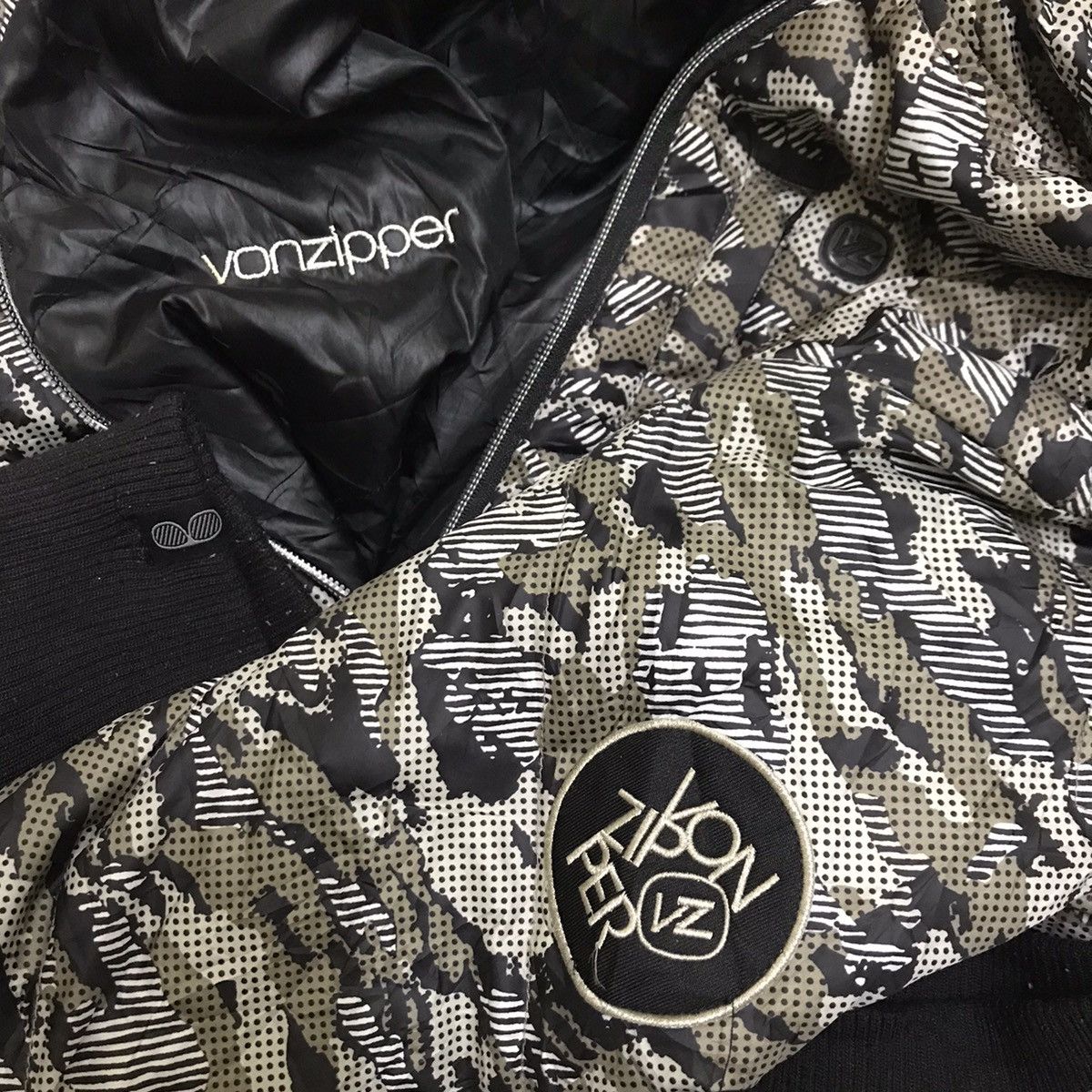 VonZipper Vonzipper fullzipper winbreaker hoodie camo Size US L / EU 52-54 / 3 - 6 Thumbnail
