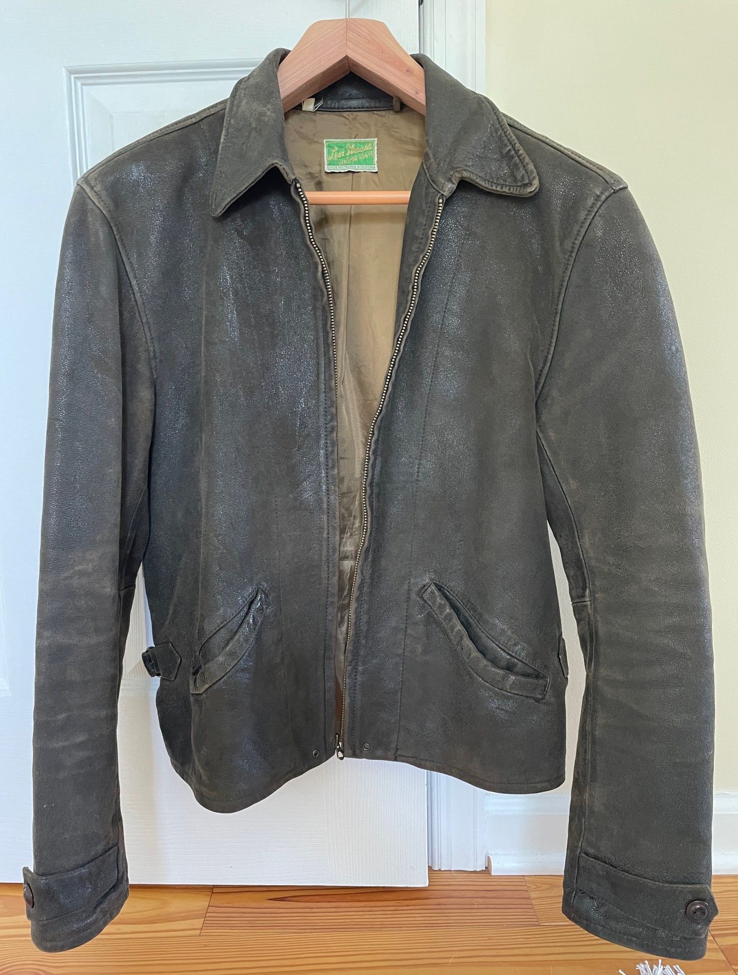 Levi's, Jackets & Coats, Lvc Levis Vintage Clothing 93s Menlo Leather  Jacket James Bond Skyfall M