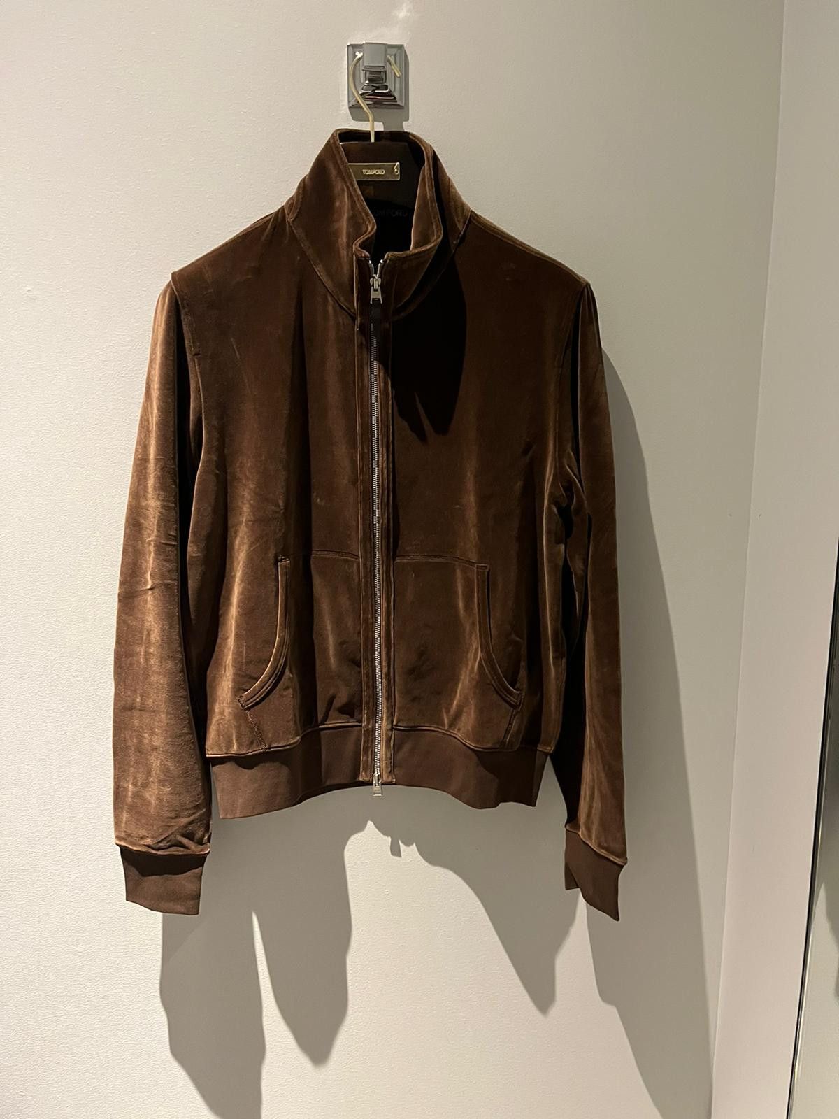 image of Tom Ford Jacket In Brown Velour, Men's (Size Large)