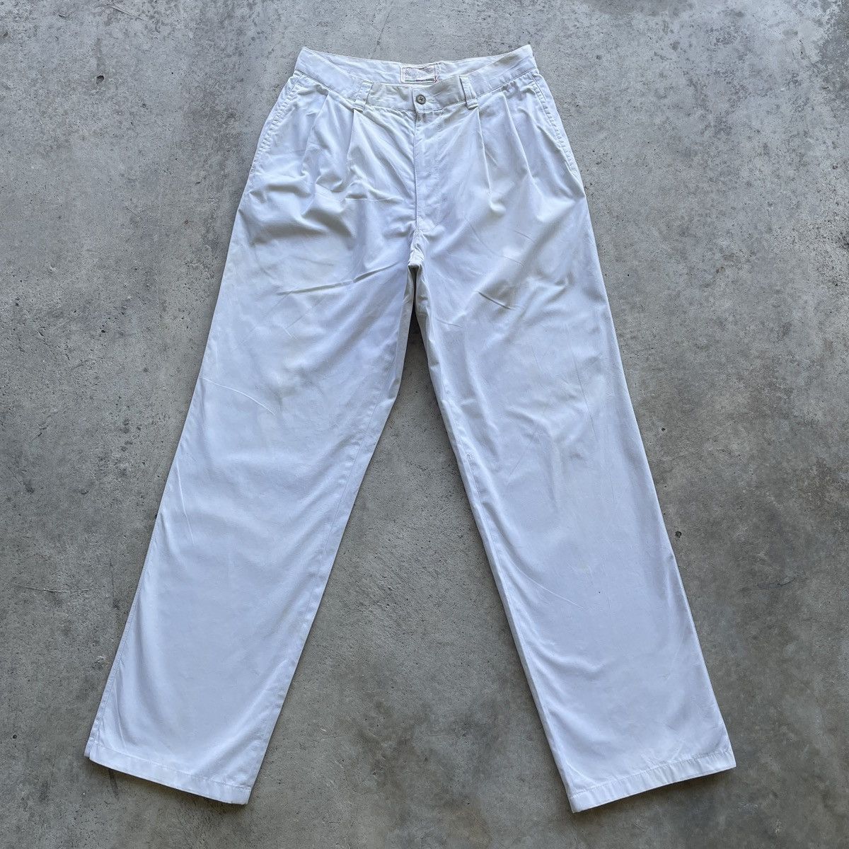 image of Vintage Colours By Alexander Julian Whites Trousers Pants, Men's (Size 28)