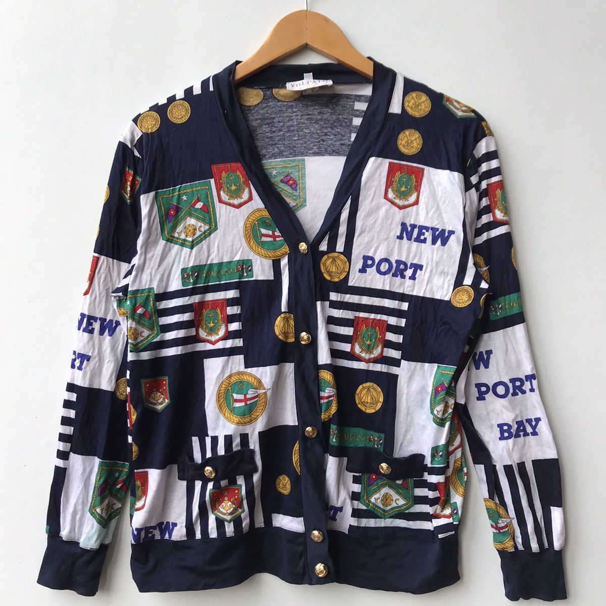 Vintage VINTAGE VOLPATO MADE IN ITALY FULLPRINT BUTTON UP CARDIGAN Size S / US 4 / IT 40 - 1 Thumbnail