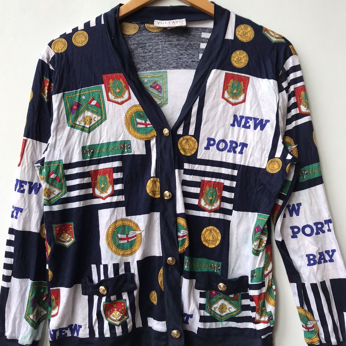 Vintage VINTAGE VOLPATO MADE IN ITALY FULLPRINT BUTTON UP CARDIGAN Size S / US 4 / IT 40 - 11 Thumbnail