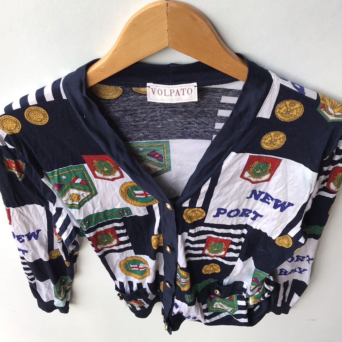 Vintage VINTAGE VOLPATO MADE IN ITALY FULLPRINT BUTTON UP CARDIGAN Size S / US 4 / IT 40 - 8 Thumbnail