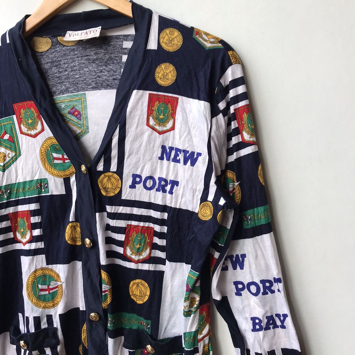 Vintage VINTAGE VOLPATO MADE IN ITALY FULLPRINT BUTTON UP CARDIGAN Size S / US 4 / IT 40 - 10 Thumbnail