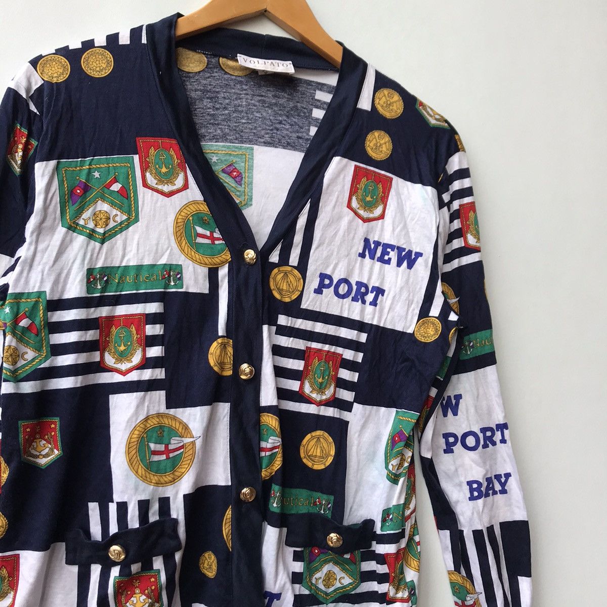 Vintage VINTAGE VOLPATO MADE IN ITALY FULLPRINT BUTTON UP CARDIGAN Size S / US 4 / IT 40 - 12 Thumbnail