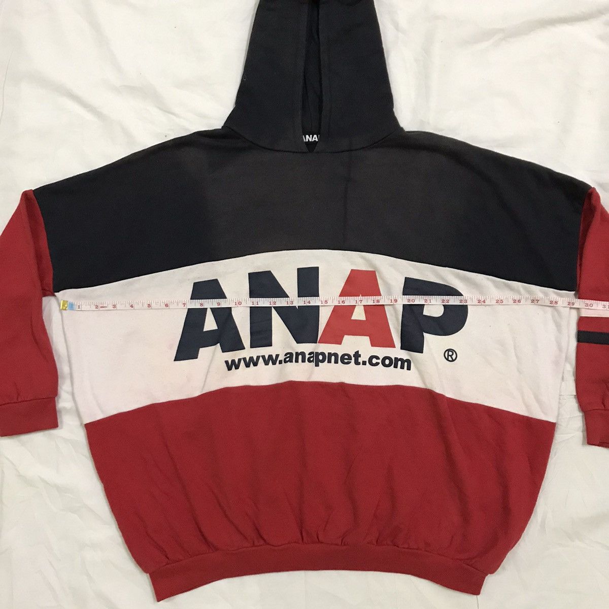 Japanese Brand × Vintage Anap net big logo multicolour hoodie Size US XL / EU 56 / 4 - 10 Thumbnail