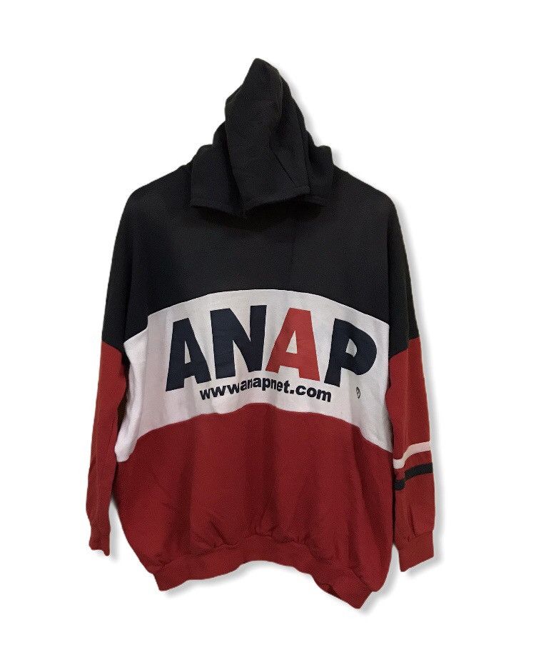 Japanese Brand × Vintage Anap net big logo multicolour hoodie Size US XL / EU 56 / 4 - 1 Thumbnail