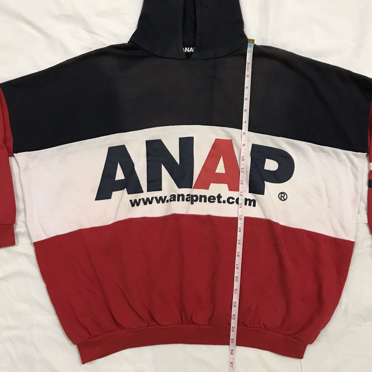 Japanese Brand × Vintage Anap net big logo multicolour hoodie Size US XL / EU 56 / 4 - 11 Thumbnail