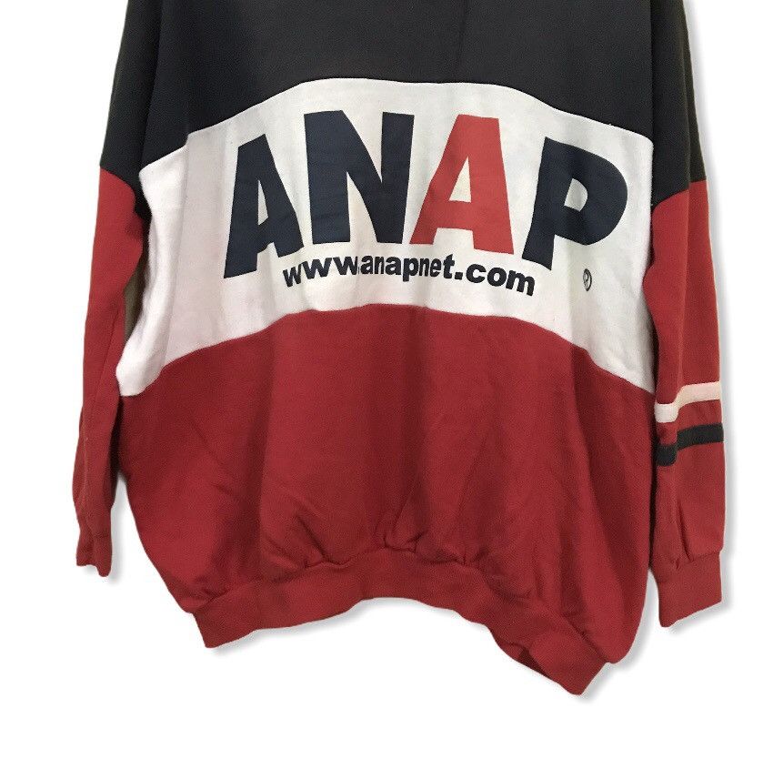 Japanese Brand × Vintage Anap net big logo multicolour hoodie Size US XL / EU 56 / 4 - 5 Thumbnail