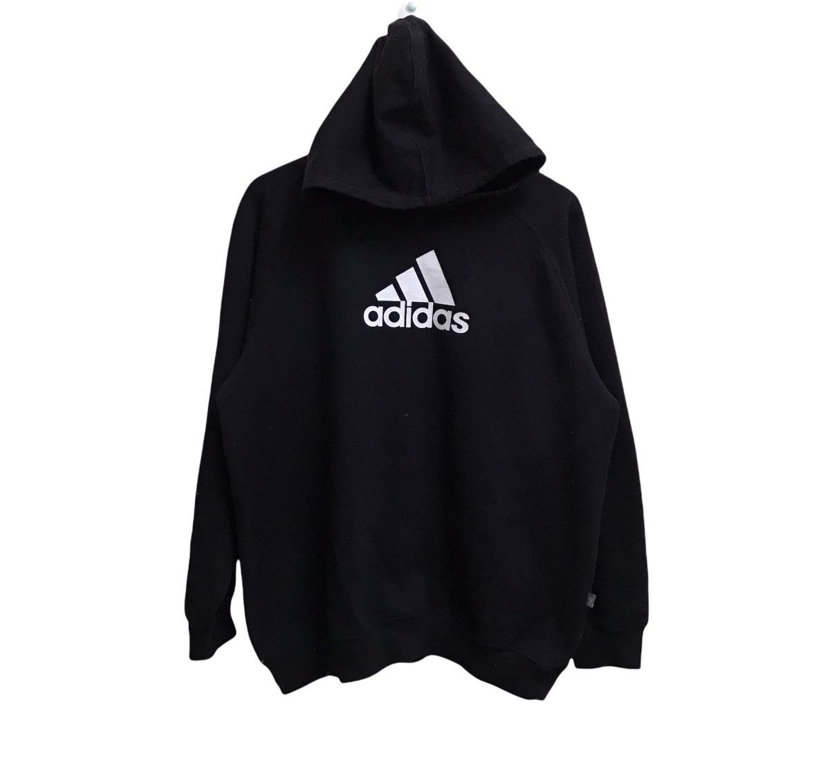 Adidas VINTAGE ADIDAS BIGLOGO PULLOVER HOODIE Size US L / EU 52-54 / 3 - 1 Thumbnail
