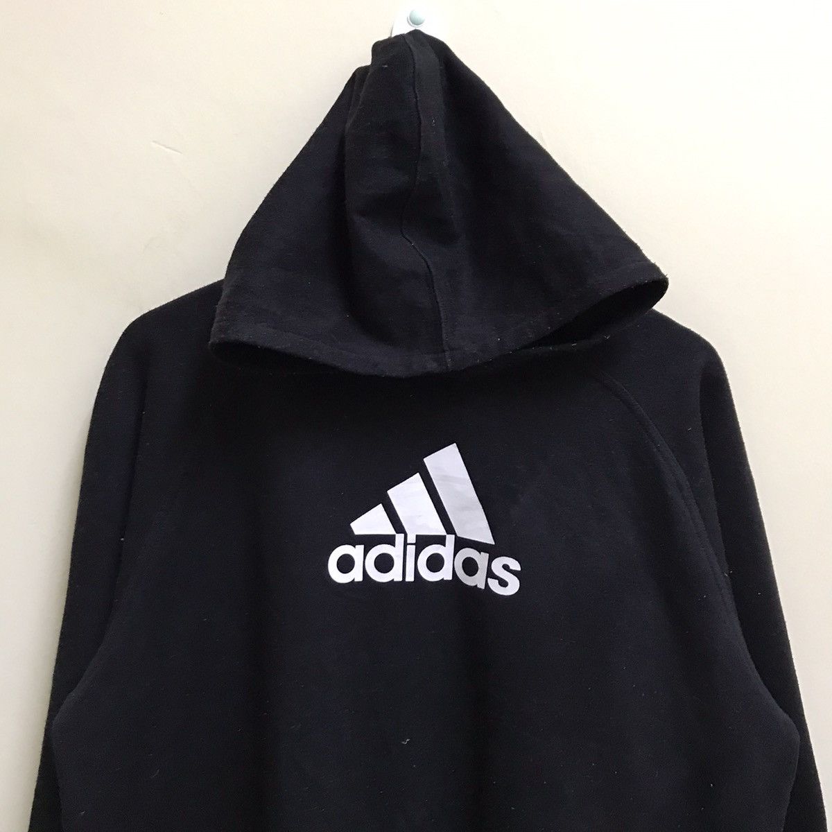Adidas VINTAGE ADIDAS BIGLOGO PULLOVER HOODIE Size US L / EU 52-54 / 3 - 3 Thumbnail