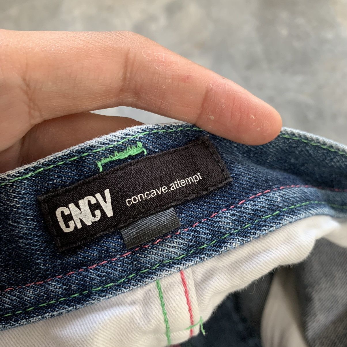 Japanese Brand MadeInJapan Concave Attempt Patchwork Flared WIDELEG Jeans Size US 32 / EU 48 - 9 Thumbnail