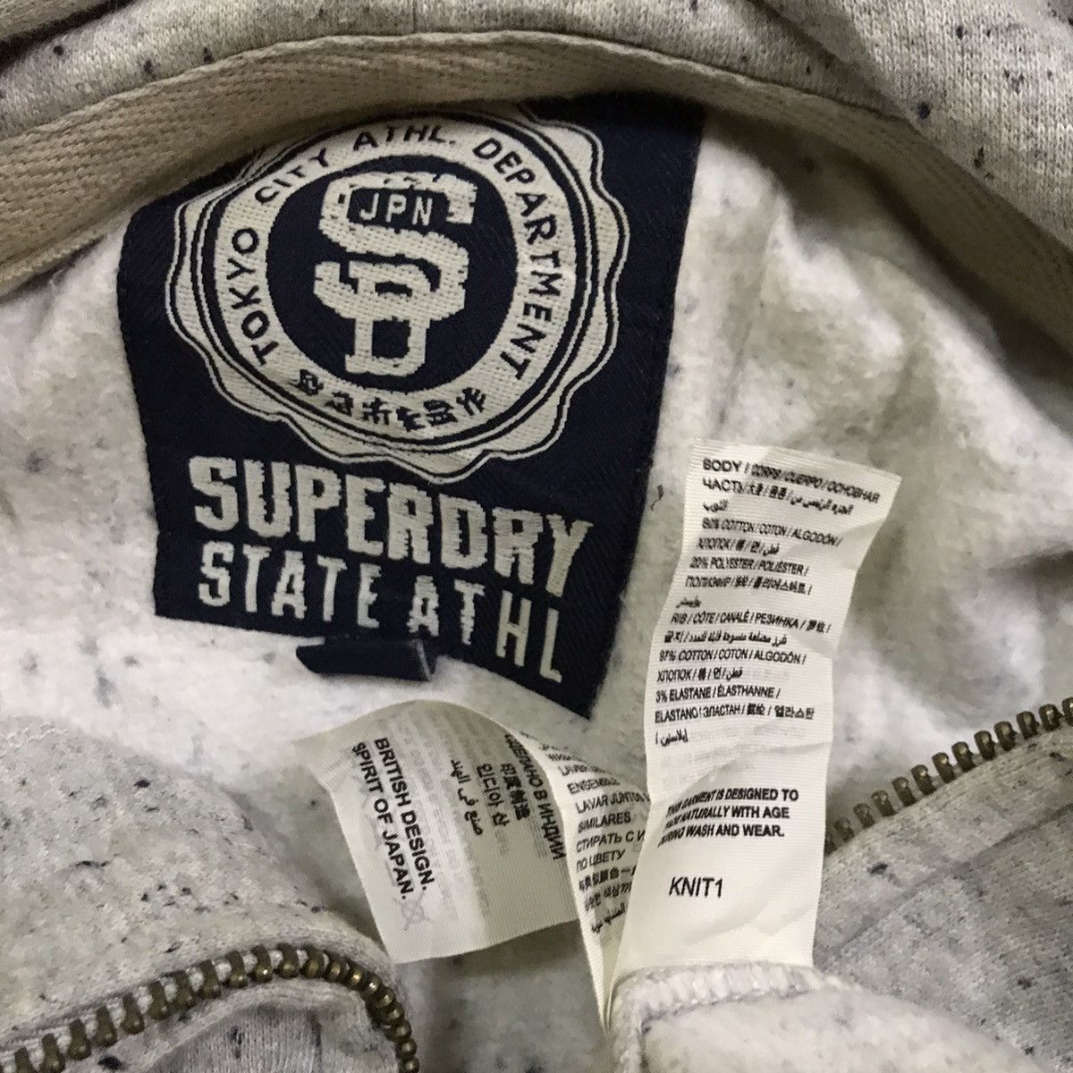 Japanese Brand × Superdry SUPERDRY - EMBROIDERED LOGO ZIPPER HOODIES Size US XS / EU 42 / 0 - 11 Thumbnail
