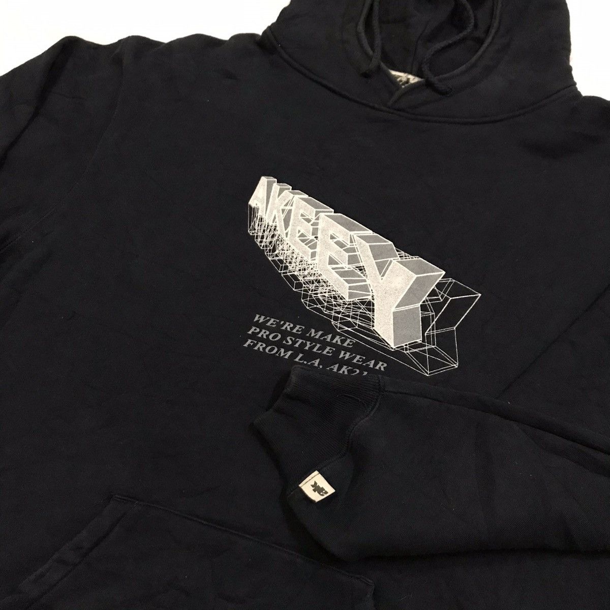 AKEEY pRo style wear block logo hoodie