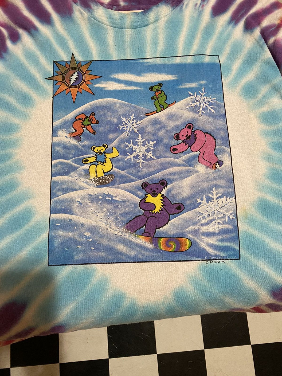 Grateful Dead Vintage Grateful Dead Snowboarding tee Size US XL / EU 56 / 4 - 5 Thumbnail