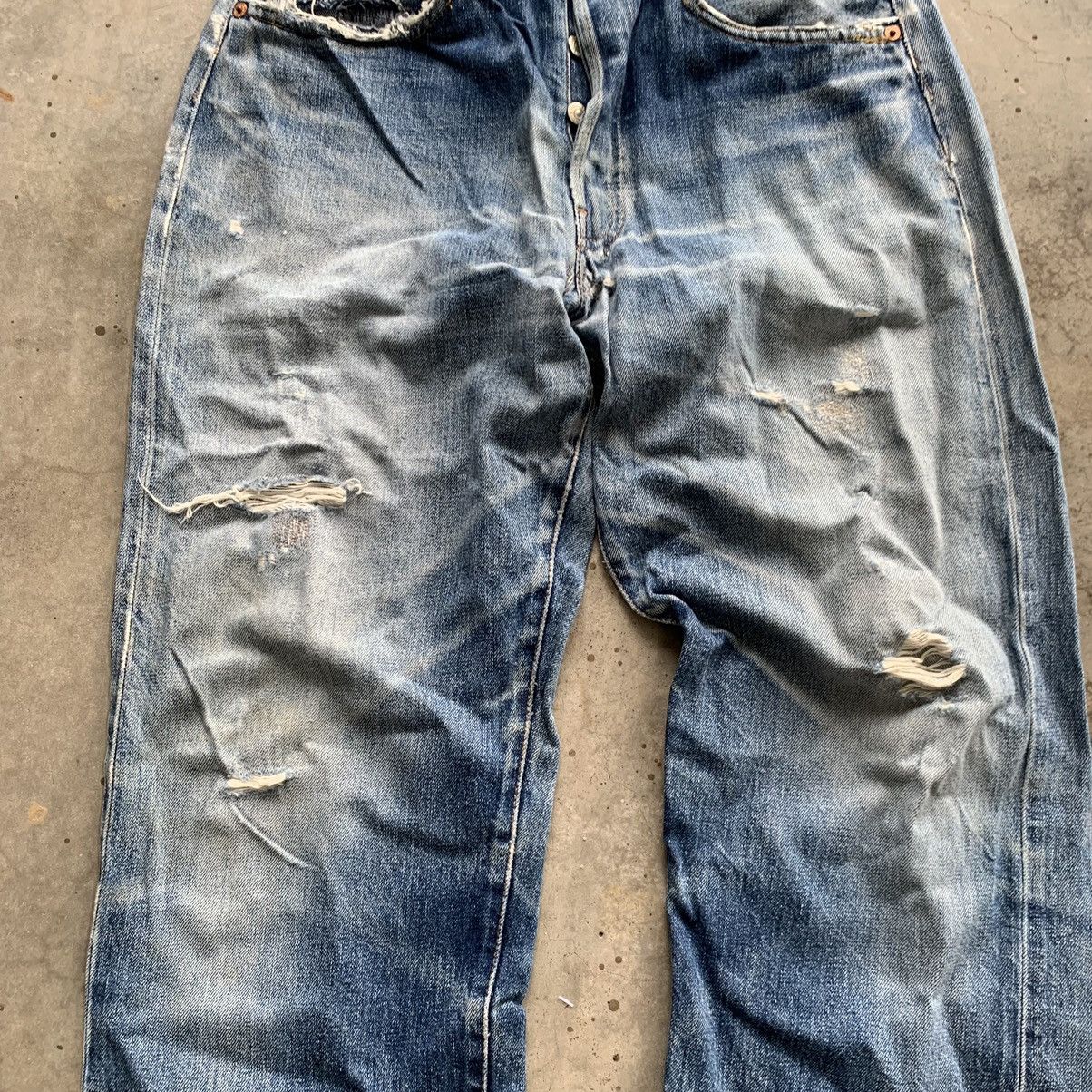 Levi's Vintage 90s Levis Big E Trashed Distressed Jeans Denim Pant Size US 29 - 4 Thumbnail