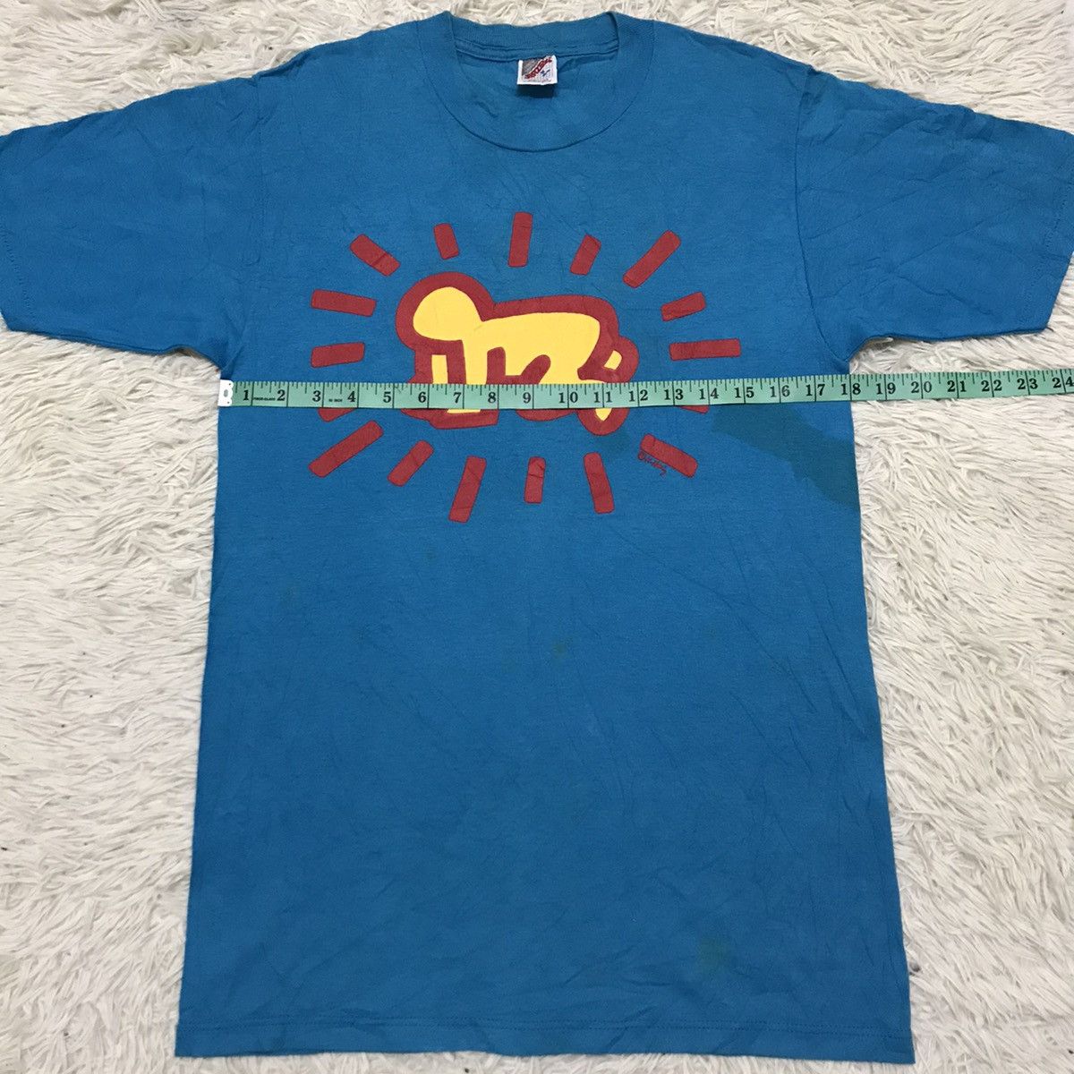 Keith Haring VINTAGE 90s KEITH HAIRING BIGLOGO T-shirt Size US S / EU 44-46 / 1 - 11 Thumbnail