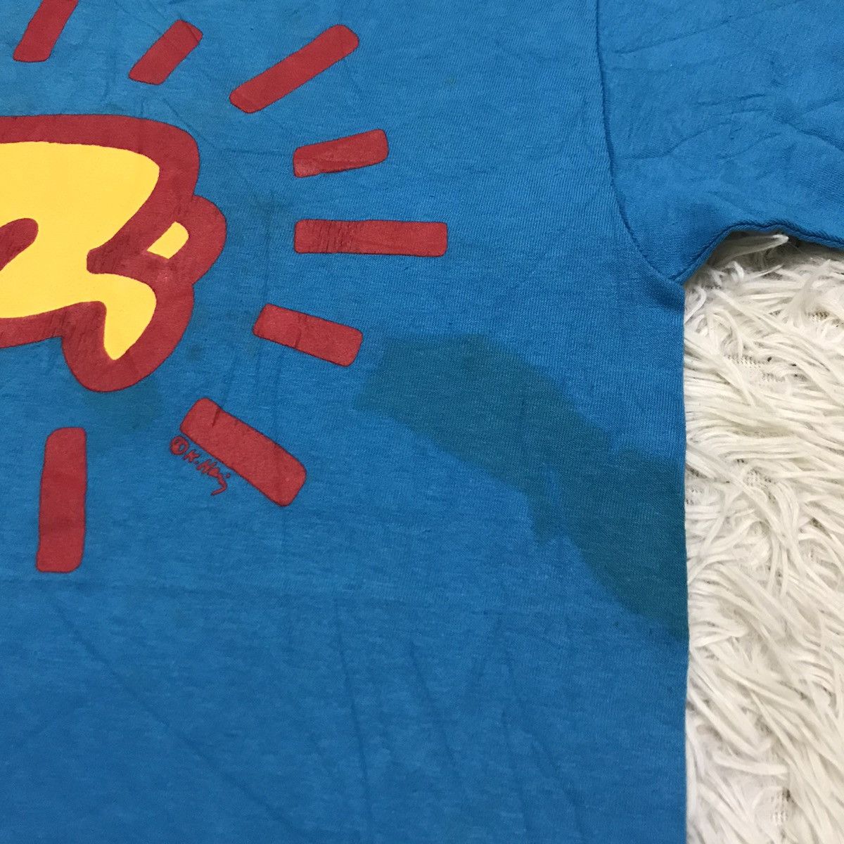 Keith Haring VINTAGE 90s KEITH HAIRING BIGLOGO T-shirt Size US S / EU 44-46 / 1 - 10 Thumbnail