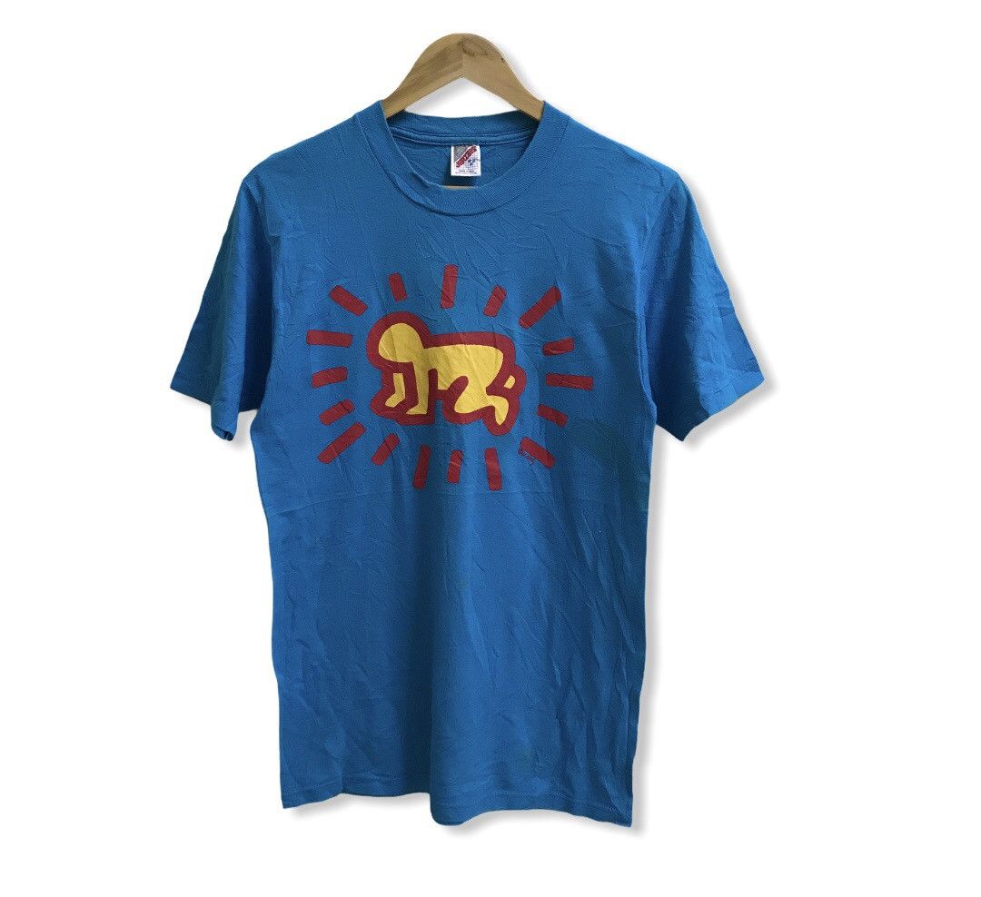 VINTAGE 90s KEITH HAIRING BIGLOGO T-shirt