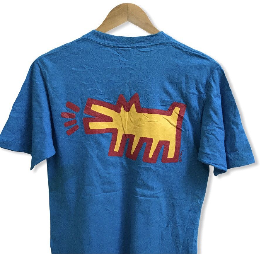 Keith Haring VINTAGE 90s KEITH HAIRING BIGLOGO T-shirt Size US S / EU 44-46 / 1 - 6 Thumbnail