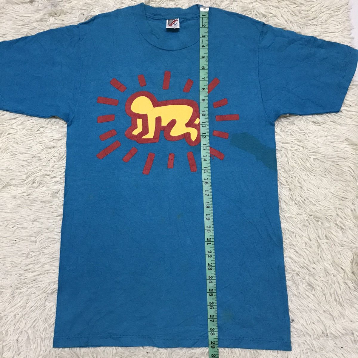 Keith Haring VINTAGE 90s KEITH HAIRING BIGLOGO T-shirt Size US S / EU 44-46 / 1 - 12 Thumbnail