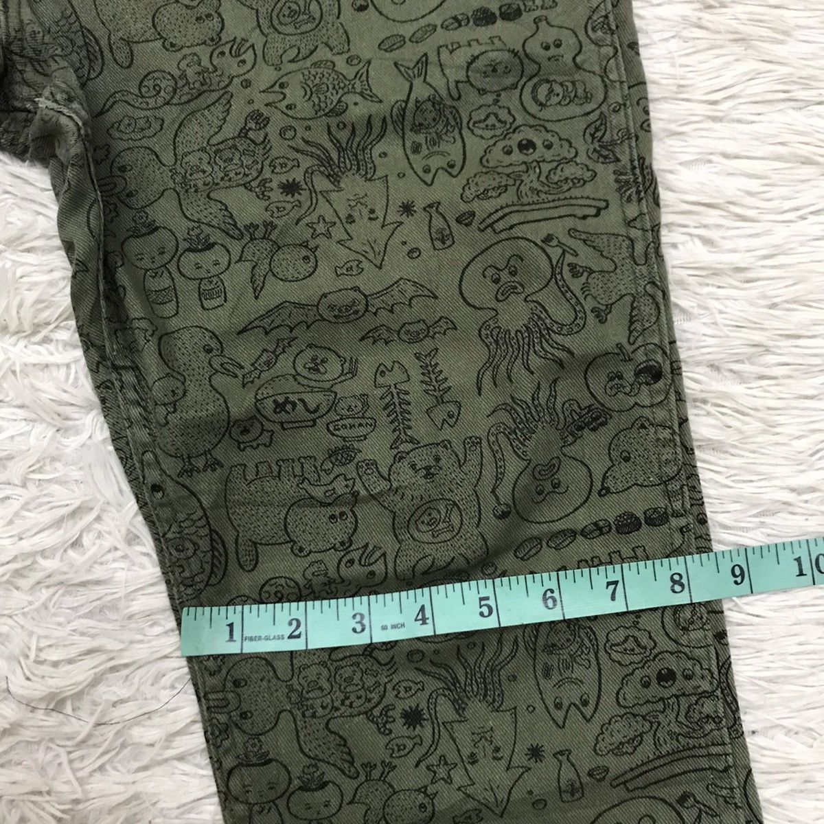 Issey Miyake Vintage Ne-Net Alloverprint Cropped Pants Size US 30 / EU 46 - 16 Thumbnail
